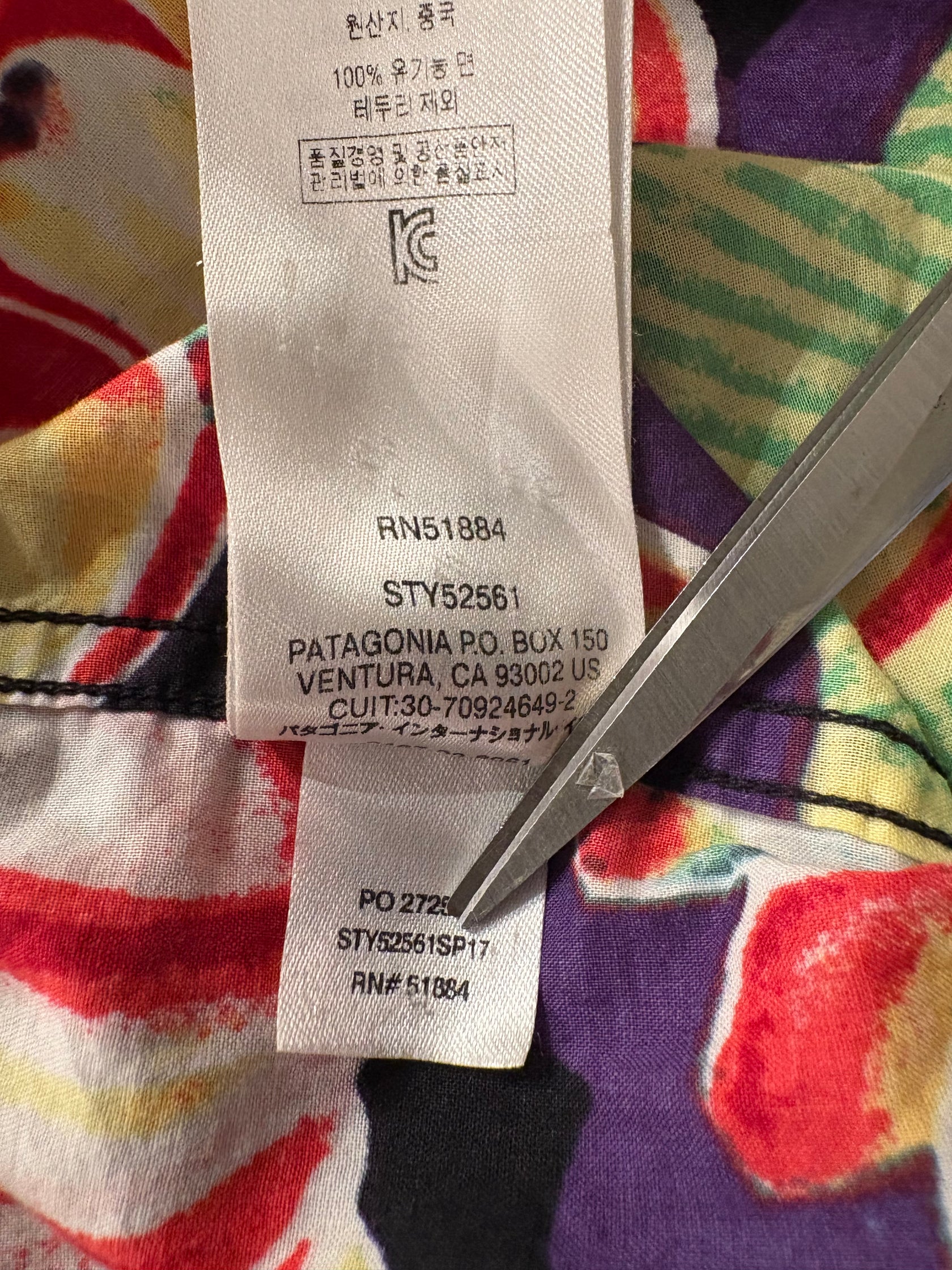 00's PATAGONIA「Pataloha "Black Banana"」アロハシャツ