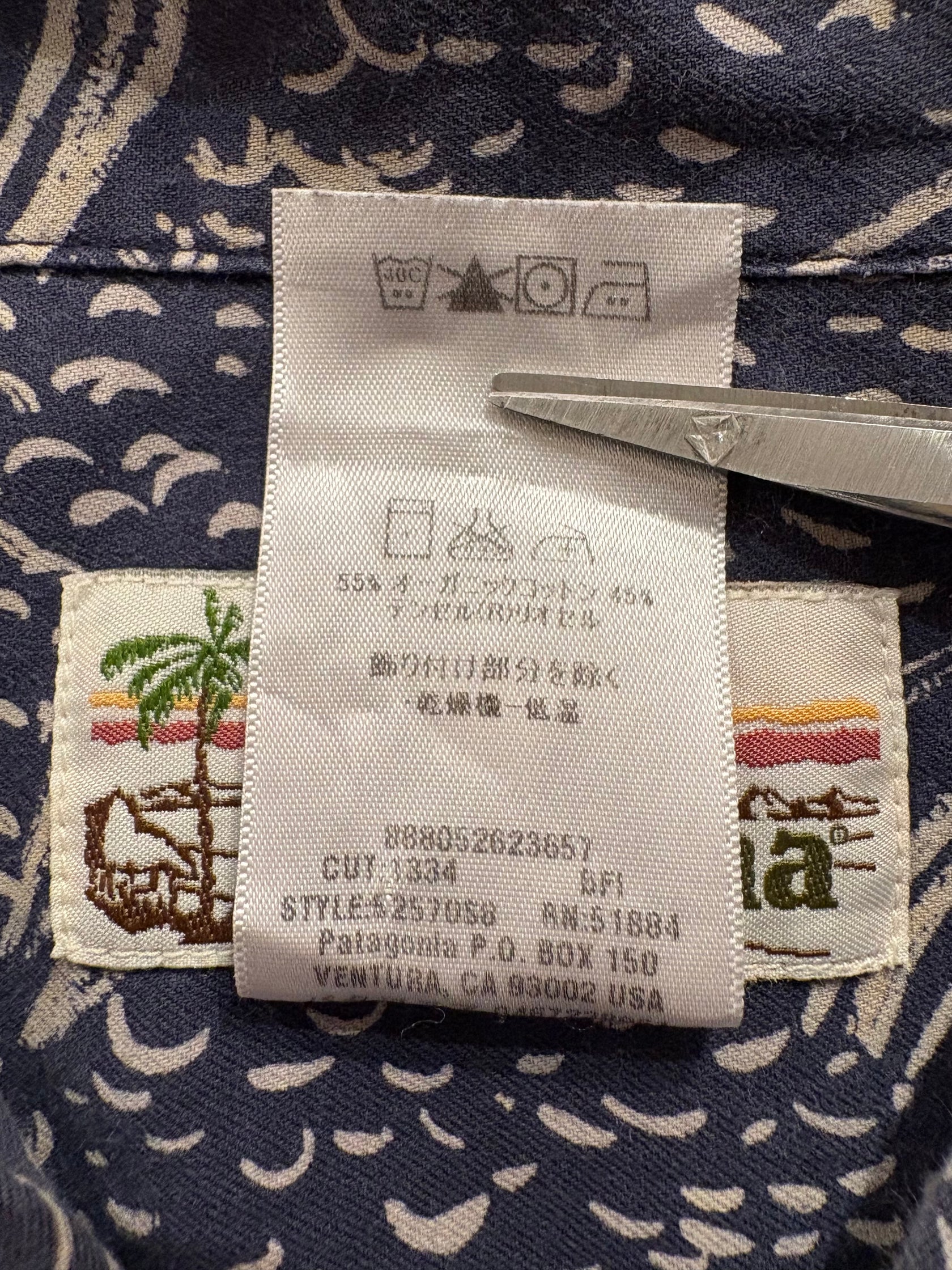 00's PATAGONIA「Pataloha "Bonefish"」アロハシャツ