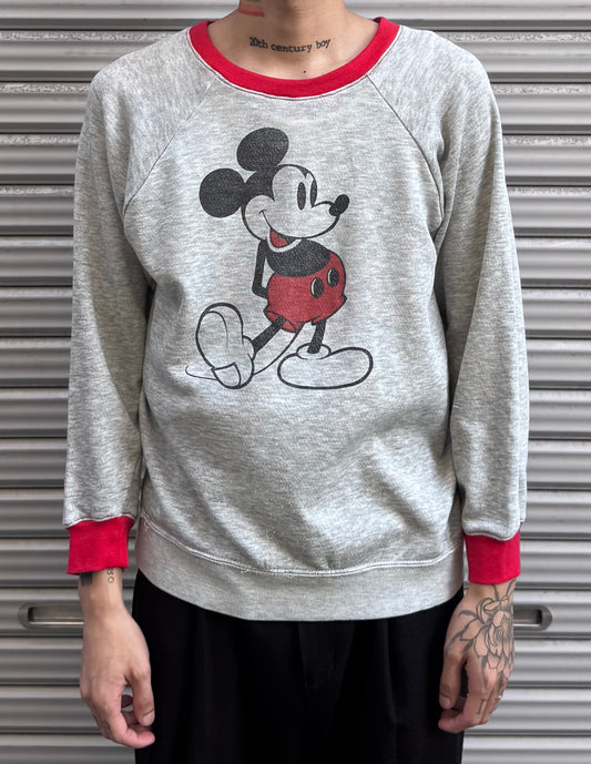 80's Disney「OLD Mickey」キャラクタースウェット