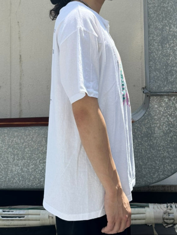 90's BFAS「Benefit Srint Triathlon」USA製 ホワイトTシャツ