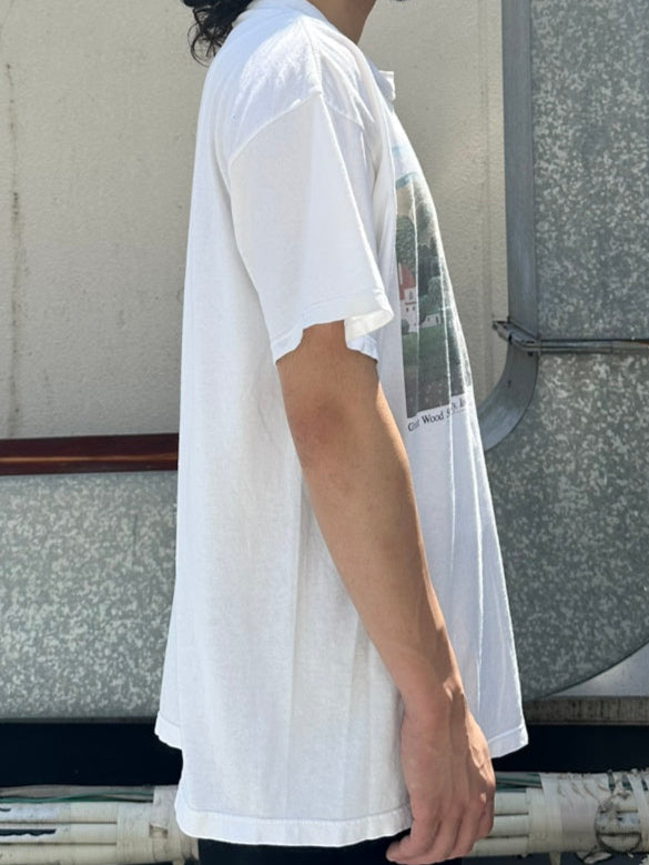 90's GRANT WOOD「Stone City,Iowa」ホワイトTシャツ