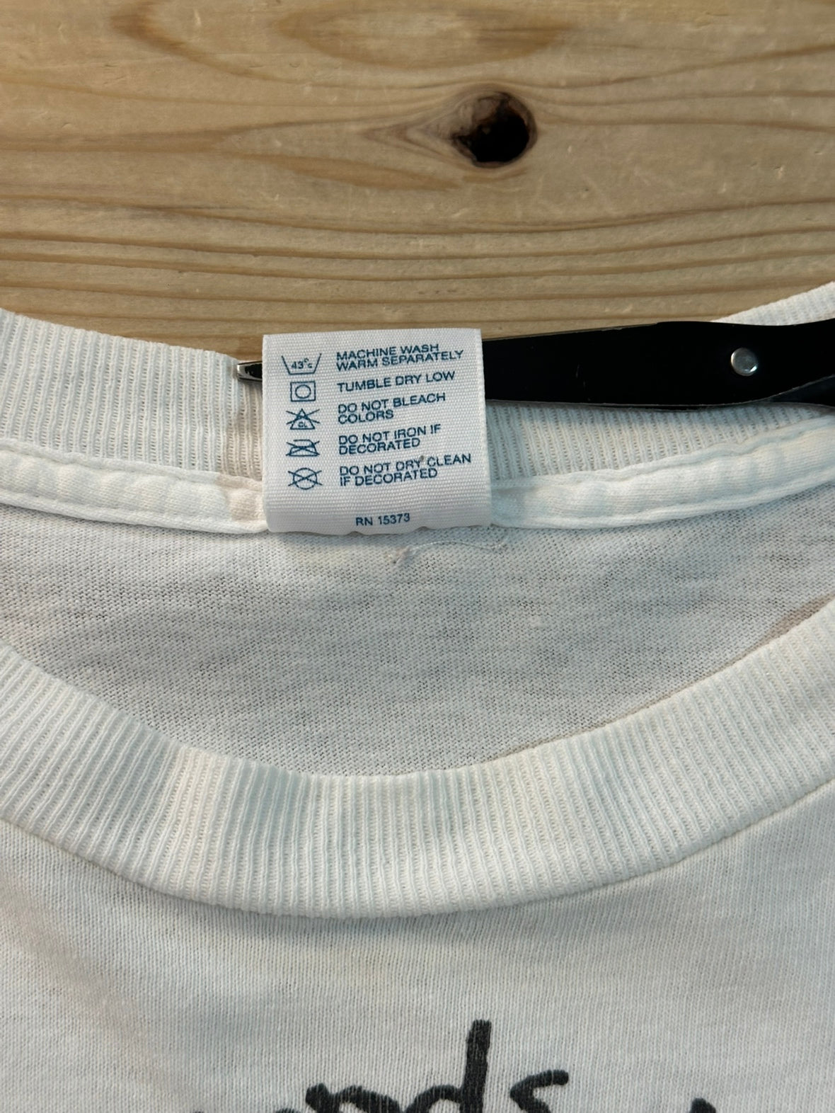 90's SWINDAL 「Count your friends as life's bouquet」ホワイトTシャツ