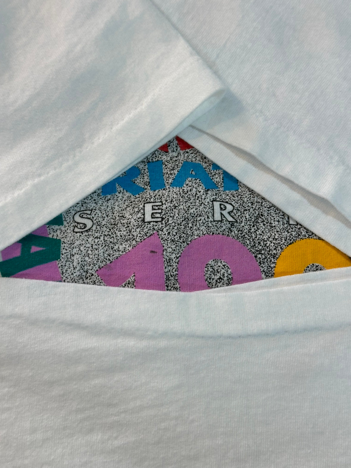 90's BFAS「Benefit Srint Triathlon」USA製 ホワイトTシャツ