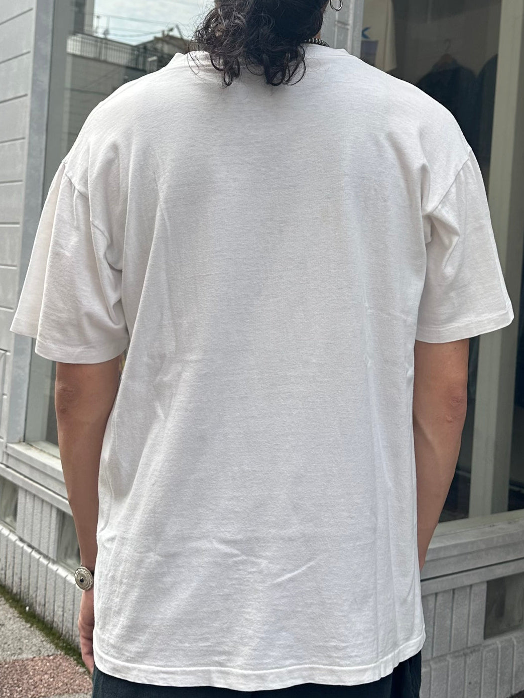 90's M.C.ESCHER 「手に持たれた反射球」アートTシャツ