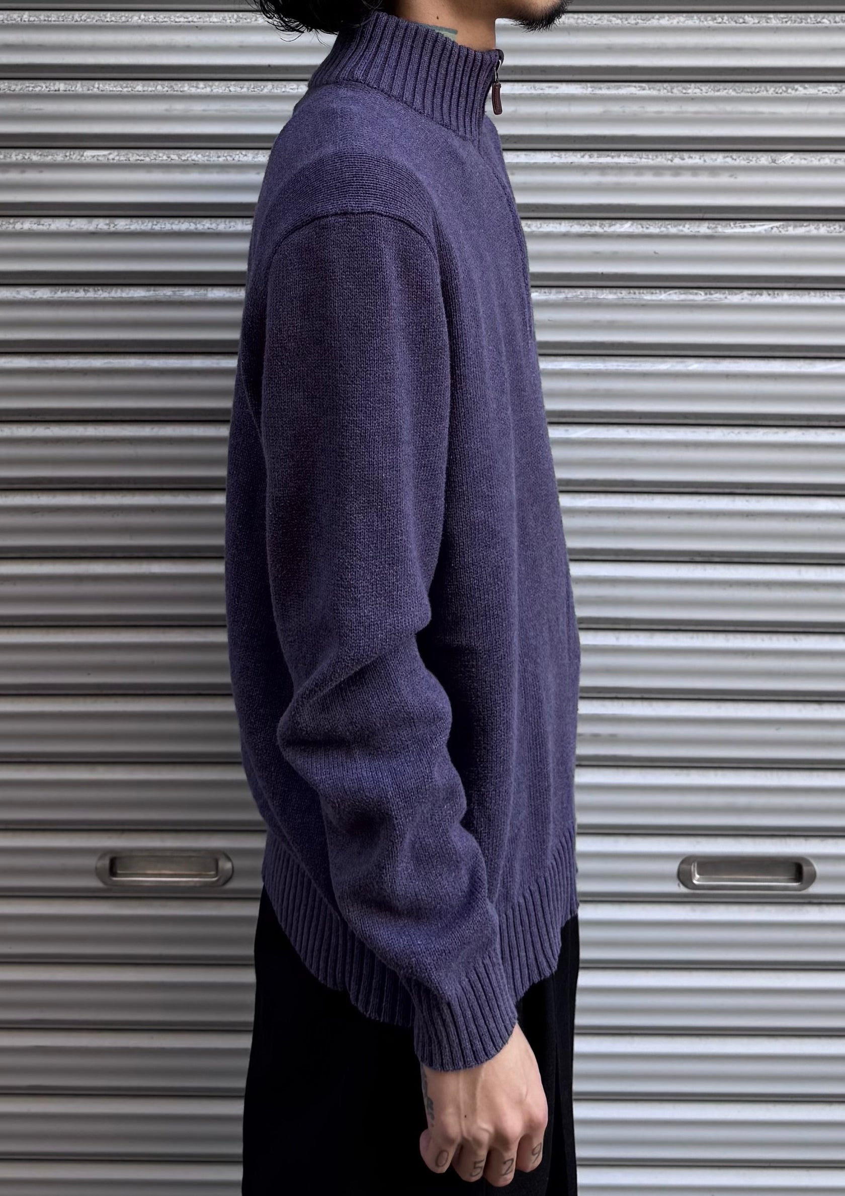 90’s「POLO by Ralph Loren」ハーフジップニット