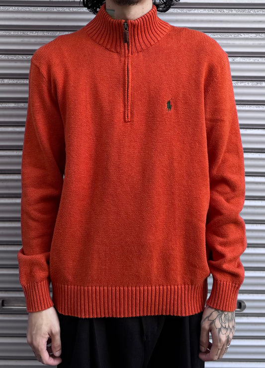 90’s「POLO by Ralph Loren」ハーフジップニット