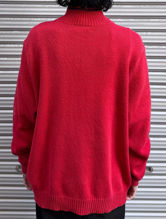 90’s「POLO by Ralph Loren」ハーフジップニット