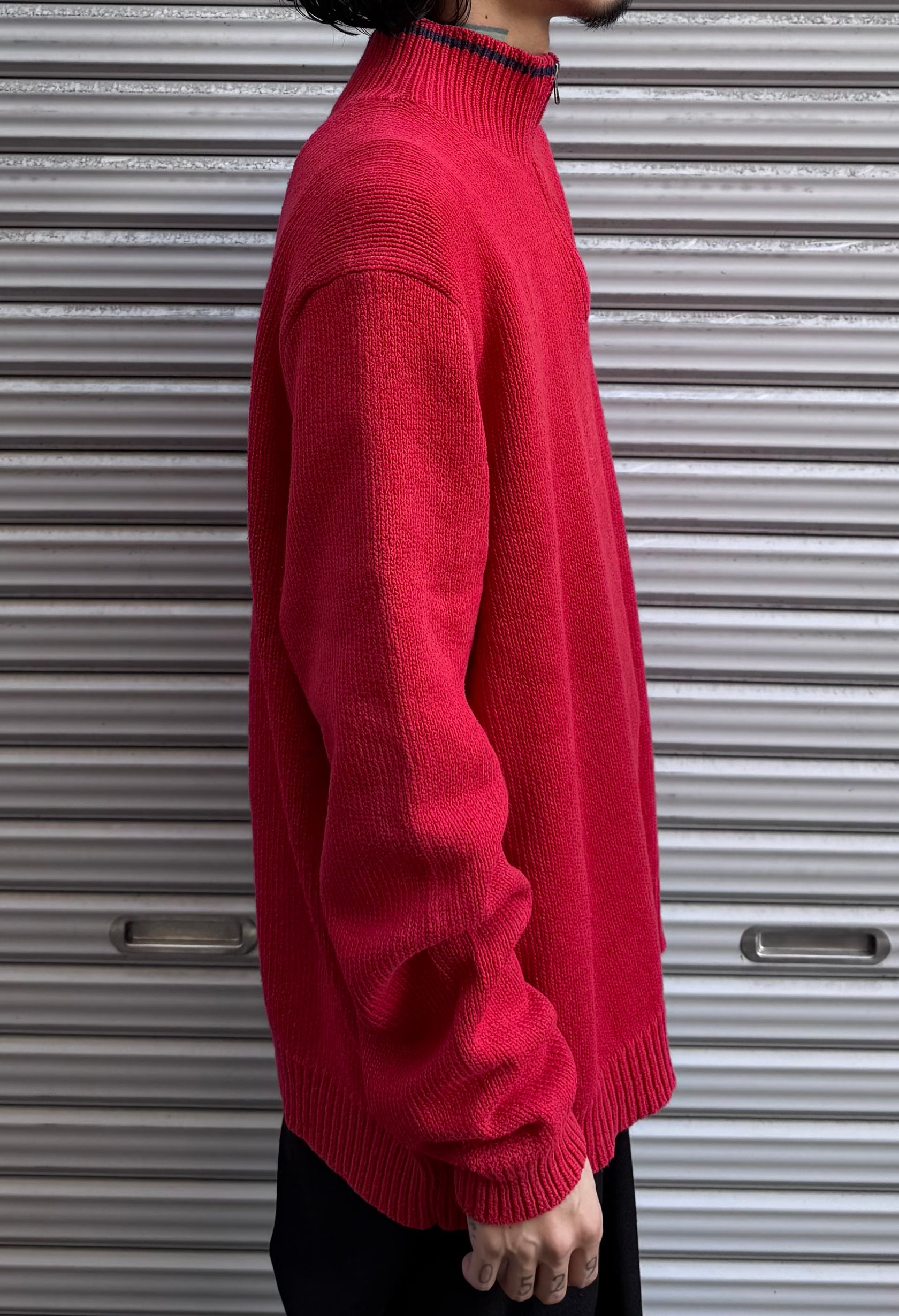 90’s「POLO by Ralph Loren」ハーフジップニット