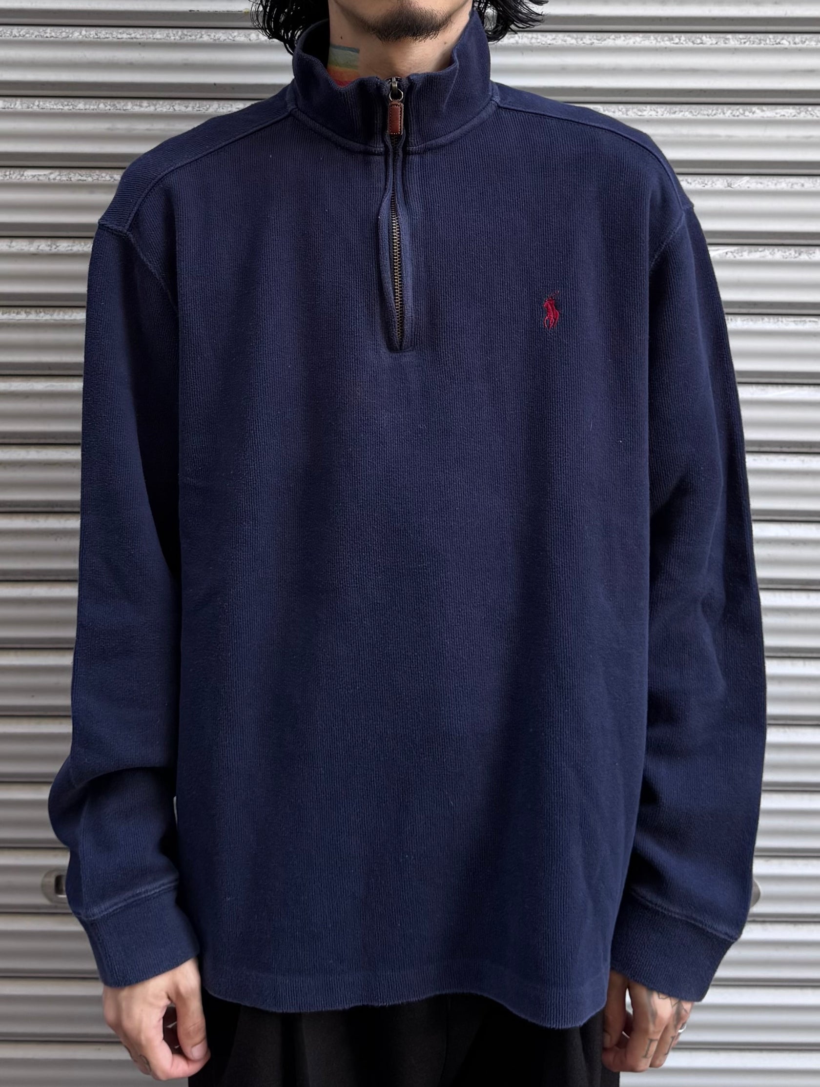 90’s「POLO by Ralph Loren」ハーフジップニット