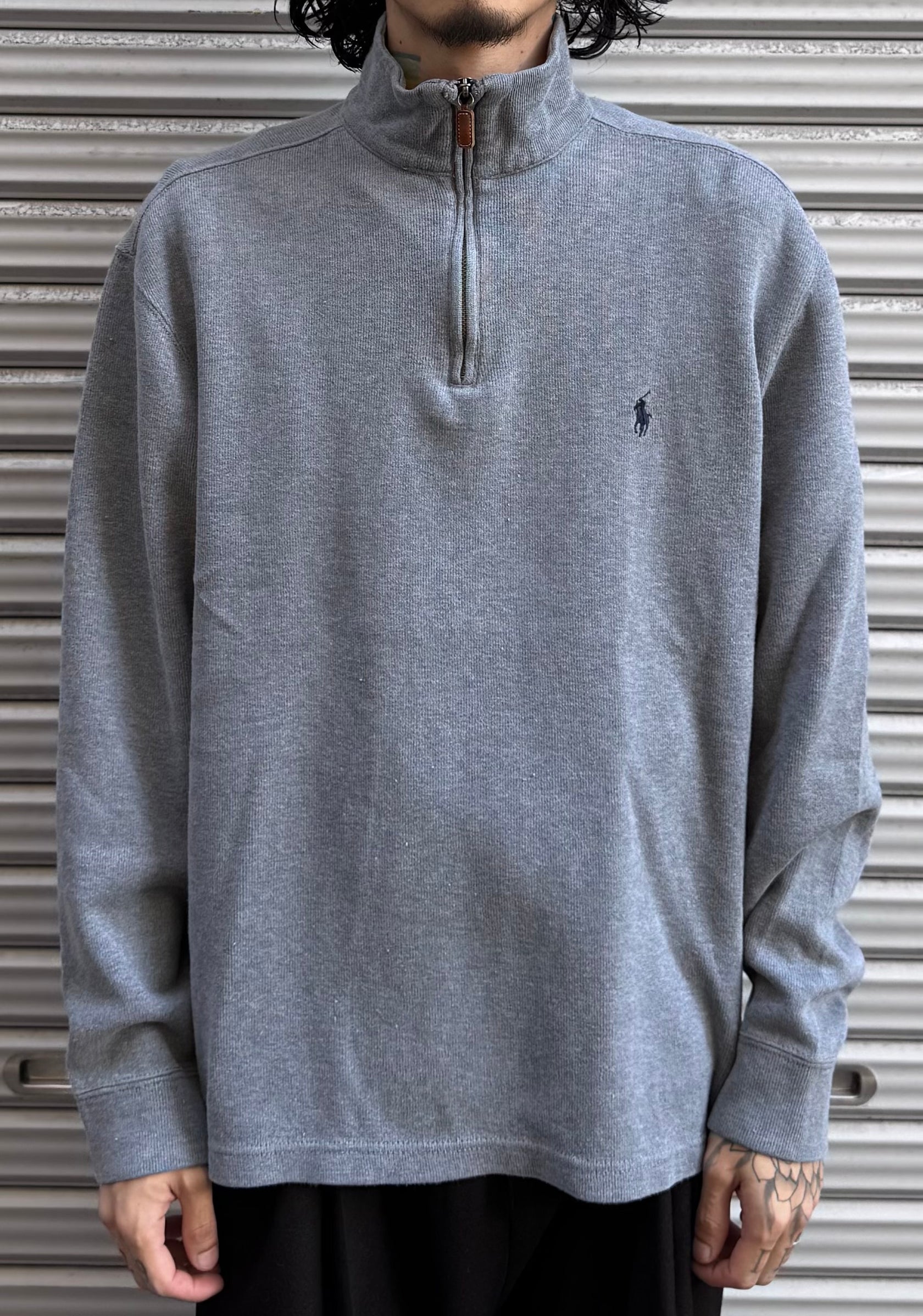 90’s「POLO by Ralph Loren」ハーフジップニット