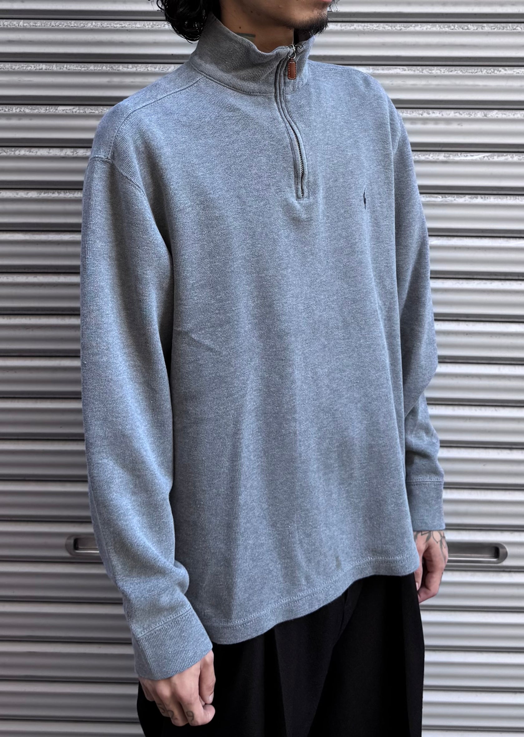 90’s「POLO by Ralph Loren」ハーフジップニット