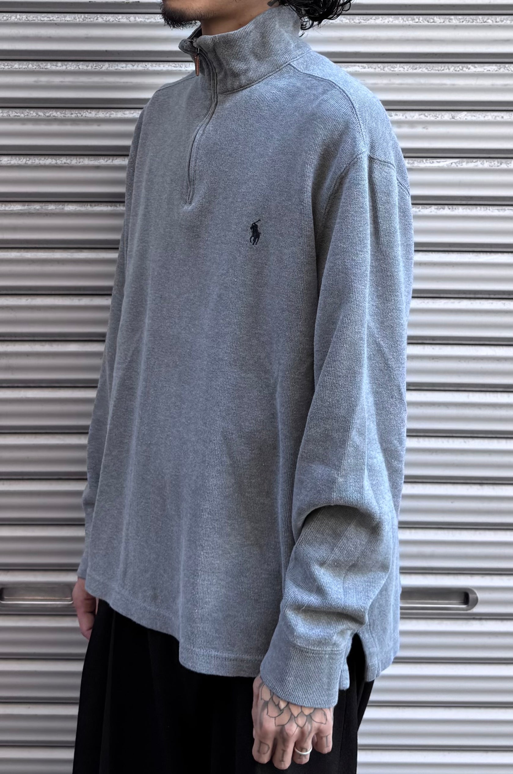 90’s「POLO by Ralph Loren」ハーフジップニット