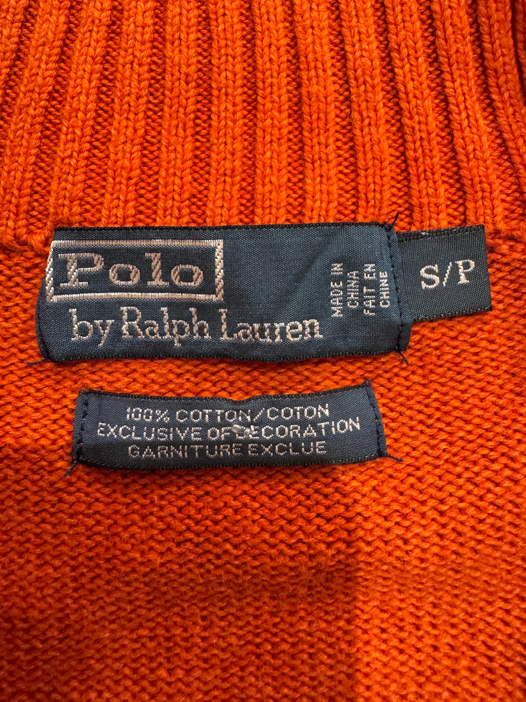 90’s「POLO by Ralph Loren」ハーフジップニット