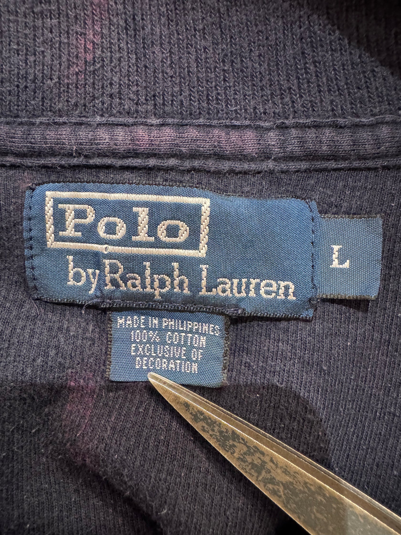 90’s「POLO by Ralph Loren」ハーフジップニット