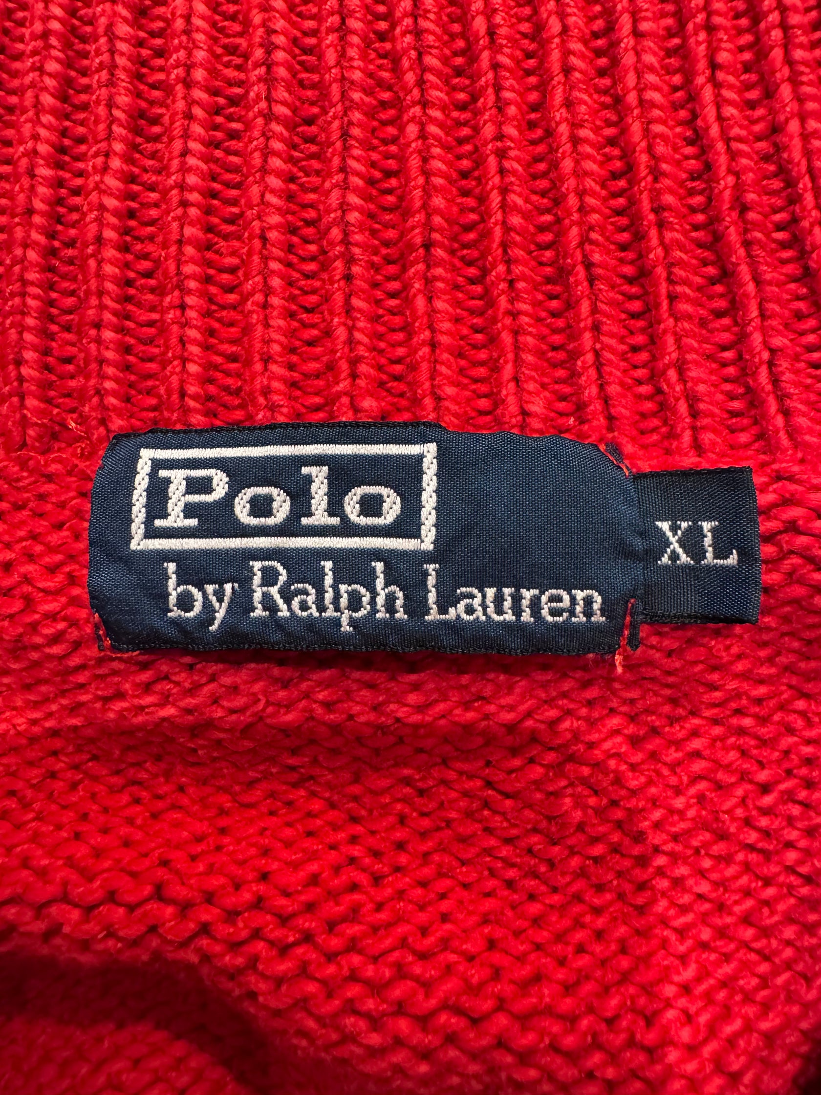 90’s「POLO by Ralph Loren」ハーフジップニット