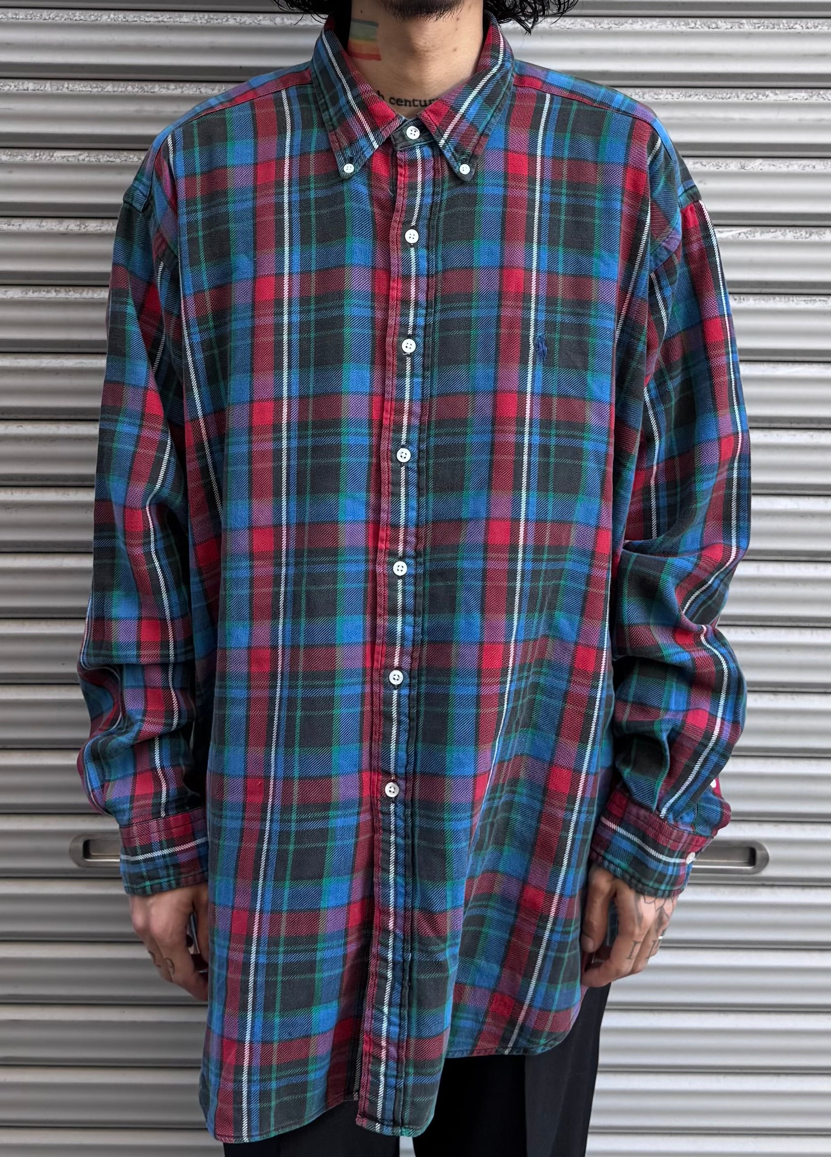 90’s「Ralph Lauren」ネルシャツ