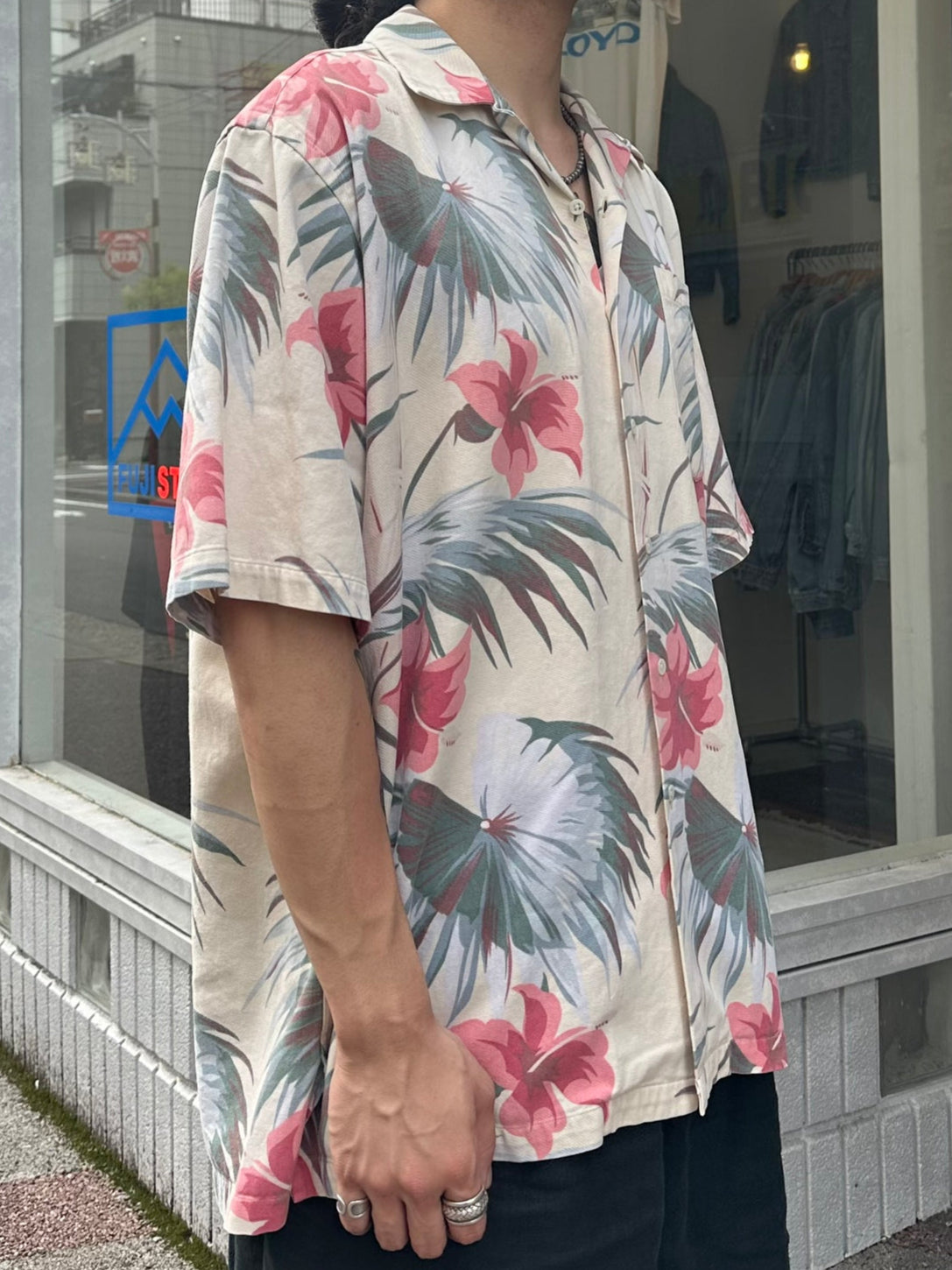 90's RALPH LAUREN「CALDWELL」オープンカラーシャツ