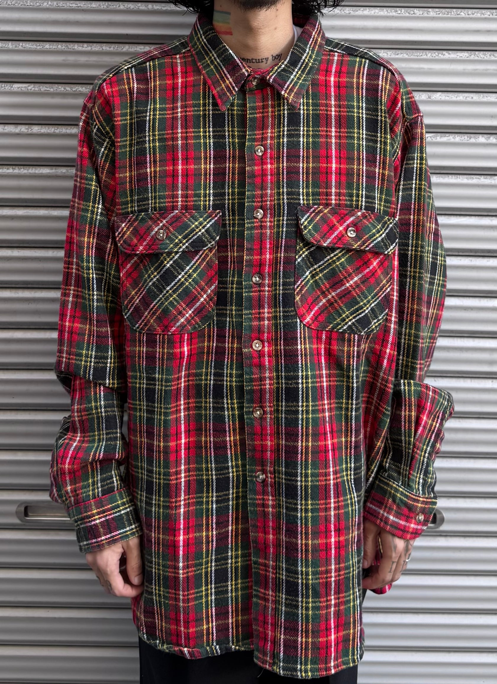 90’s「FIVE BROTHER」ネルシャツ