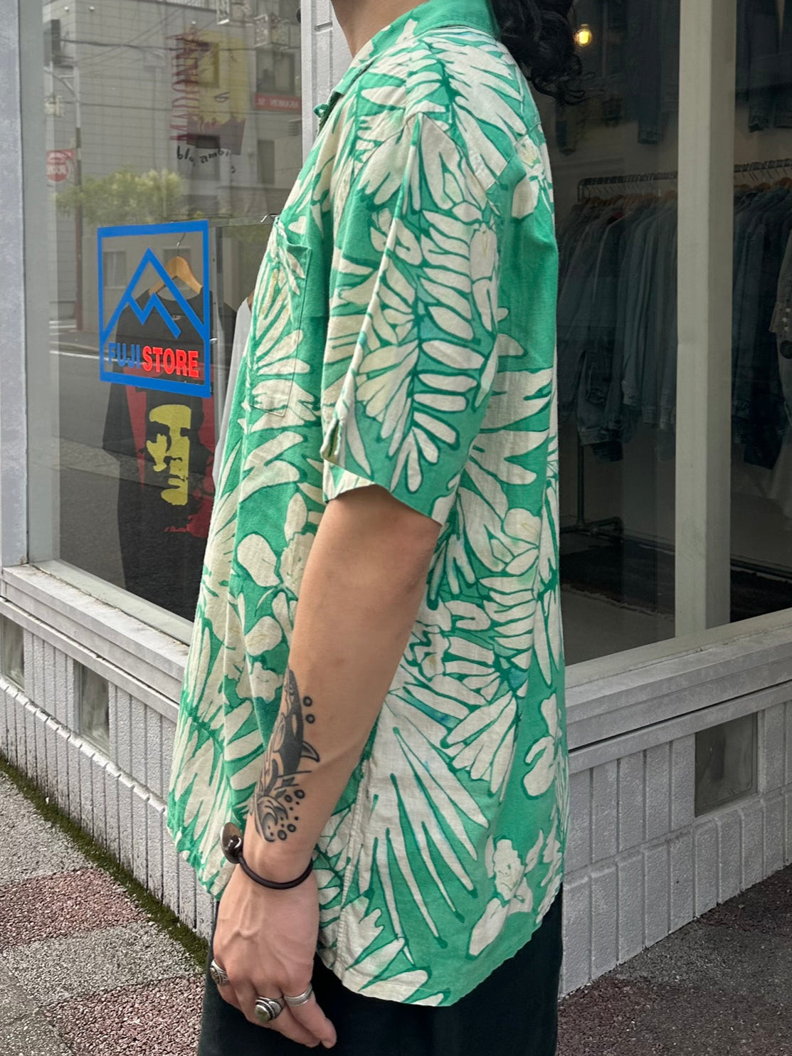 90's RALPH LAUREN「ALOHA」オープンカラーシャツ