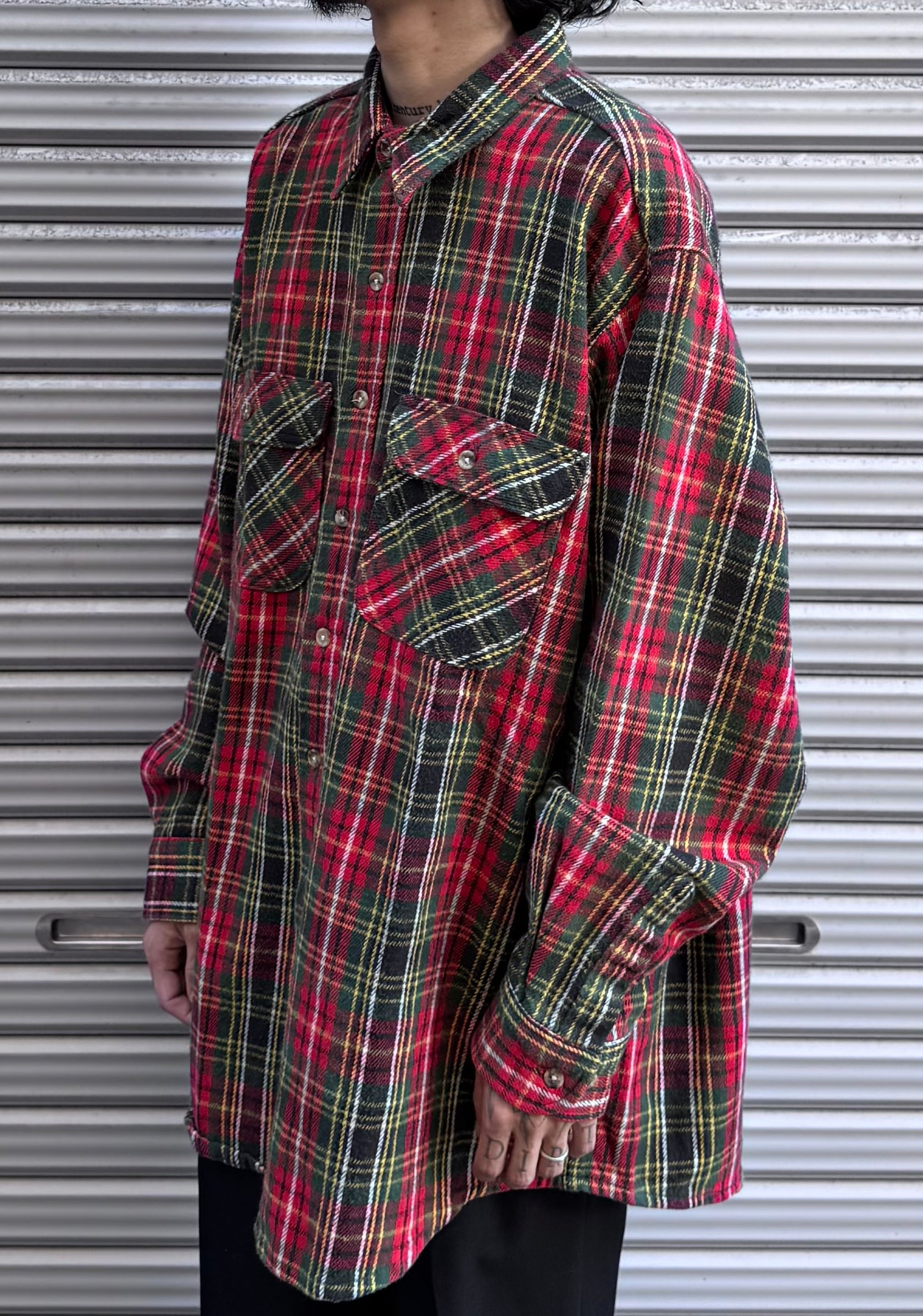 90’s「FIVE BROTHER」ネルシャツ