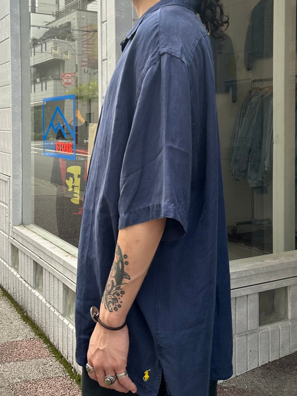 90's RALPH LAUREN「CALDWELL」オープンカラーシャツ