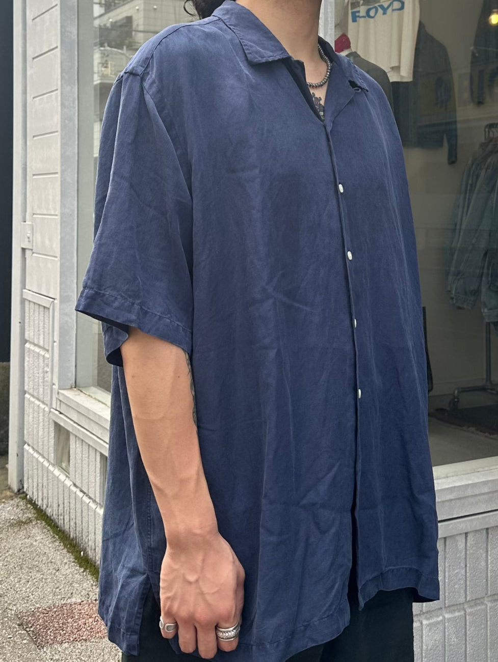 90's RALPH LAUREN「CALDWELL」オープンカラーシャツ