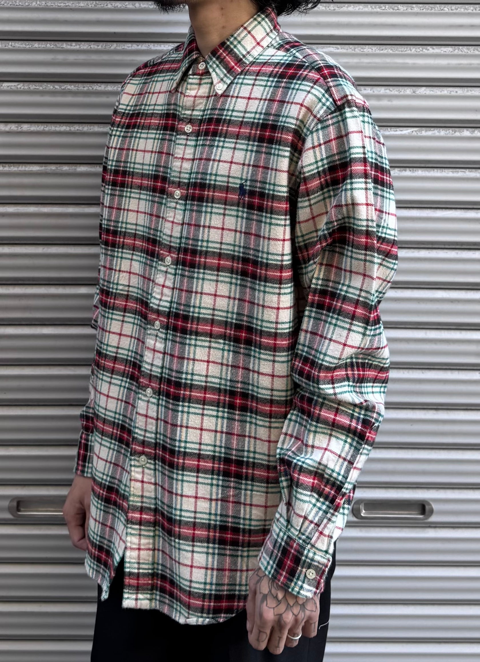 90’s「Ralph Lauren」ネルシャツ