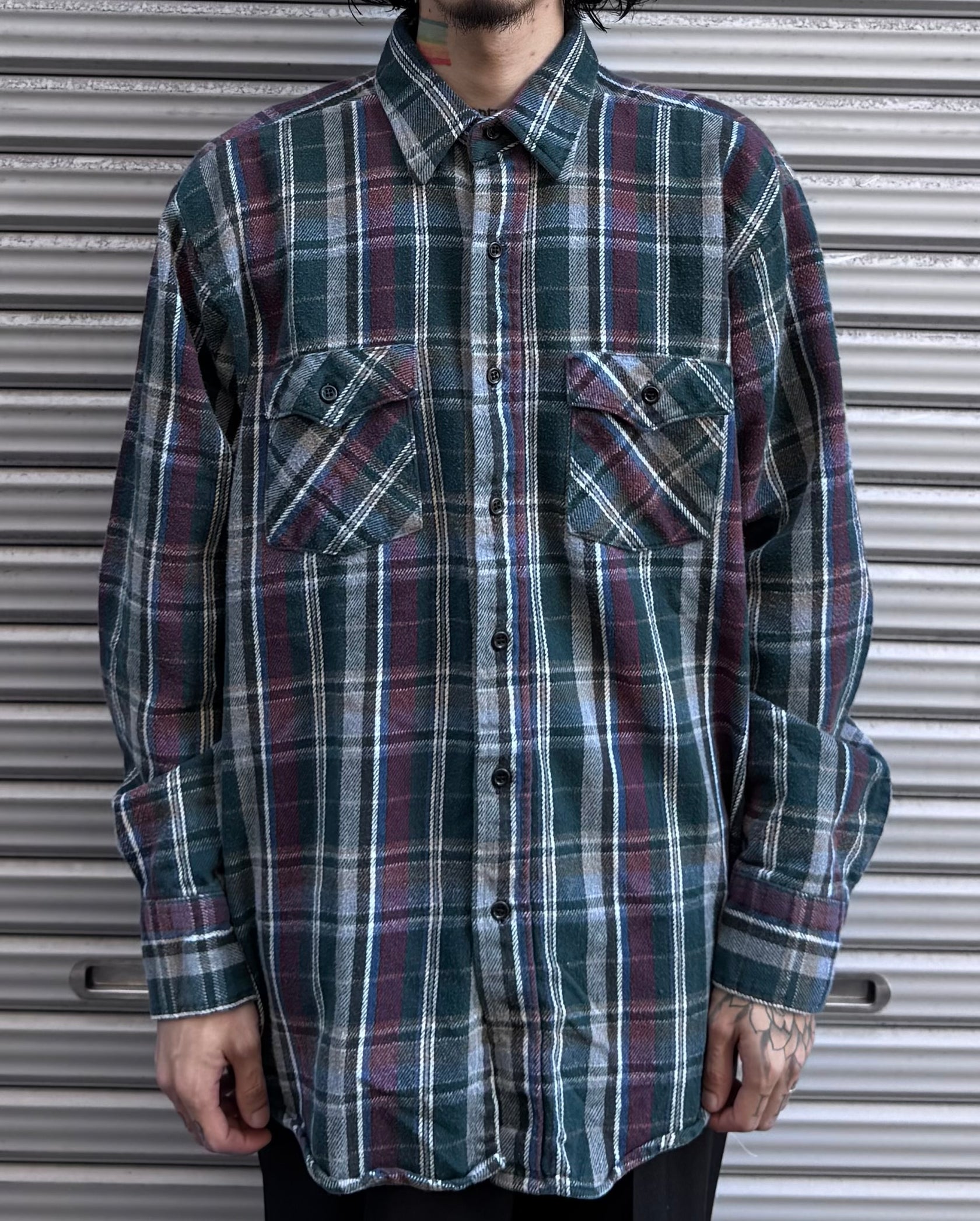 90's 「Winter Run」USA製 ネルシャツ