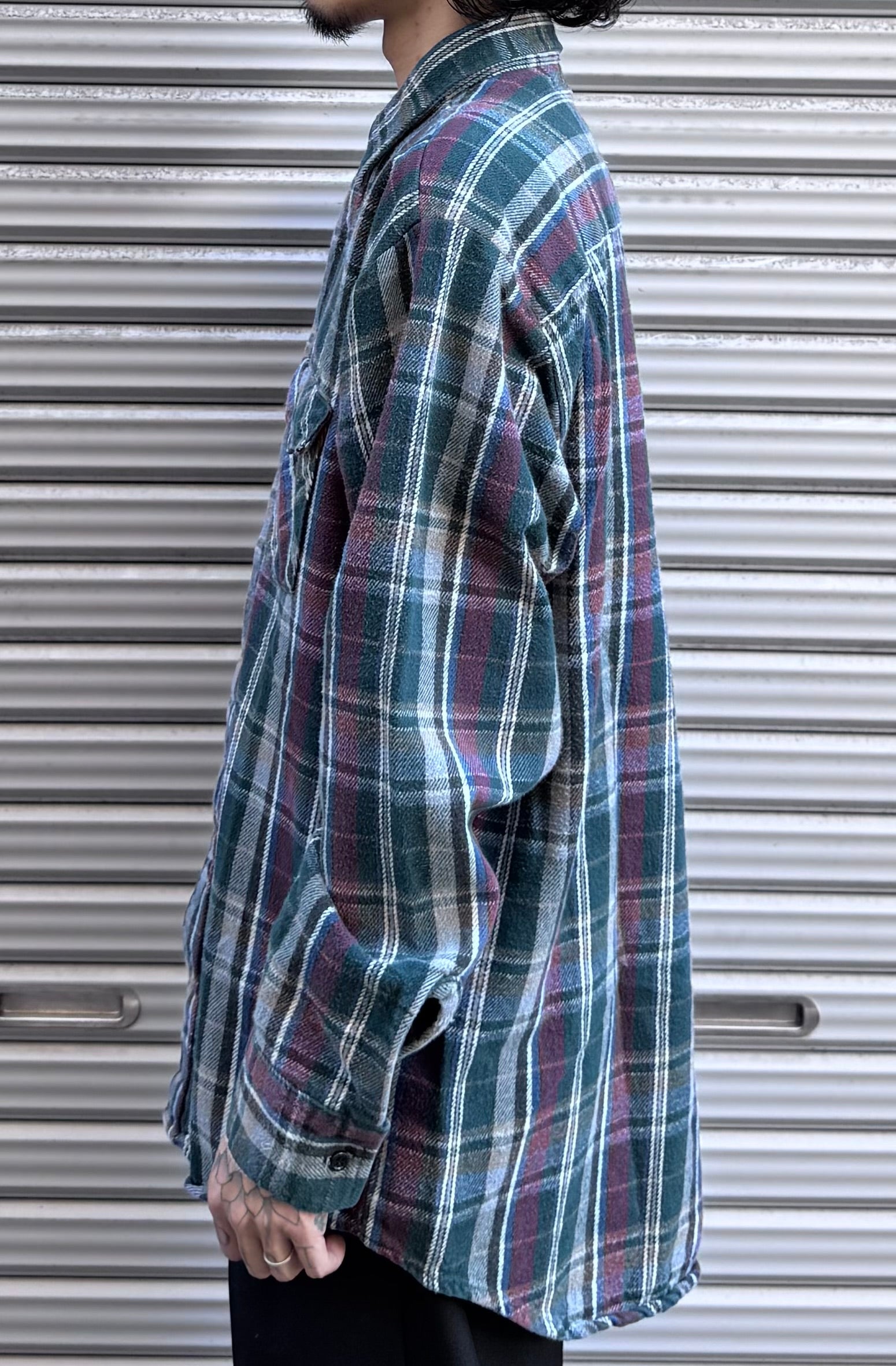 90's 「Winter Run」USA製 ネルシャツ