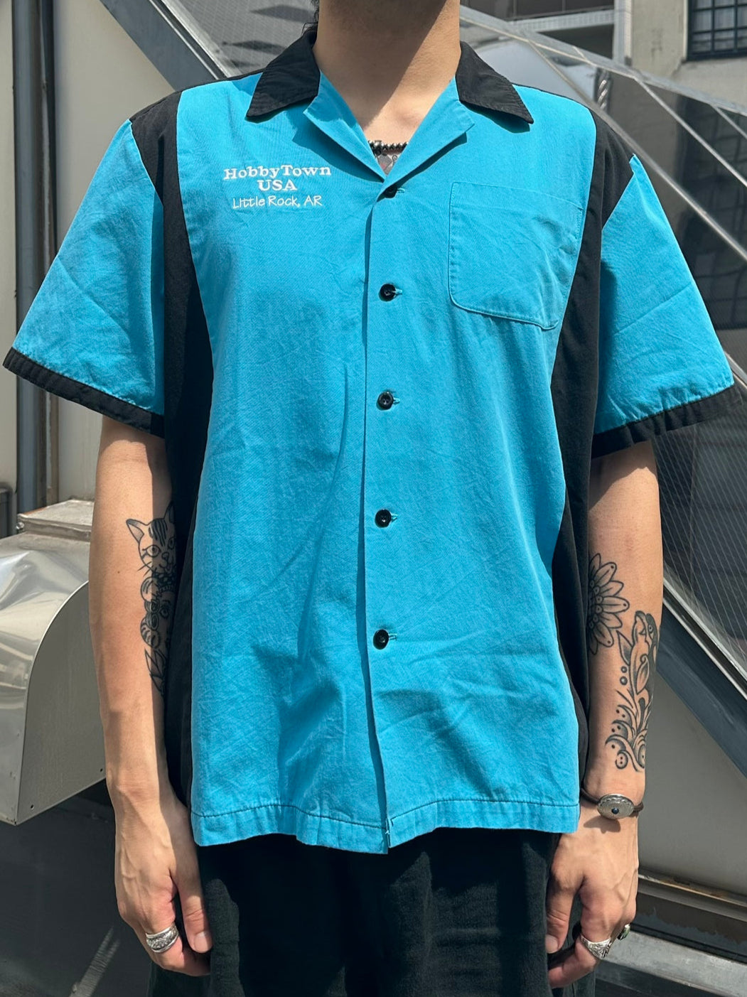 90's HILTON「BOWLING SHIRT」ボウリングシャツ