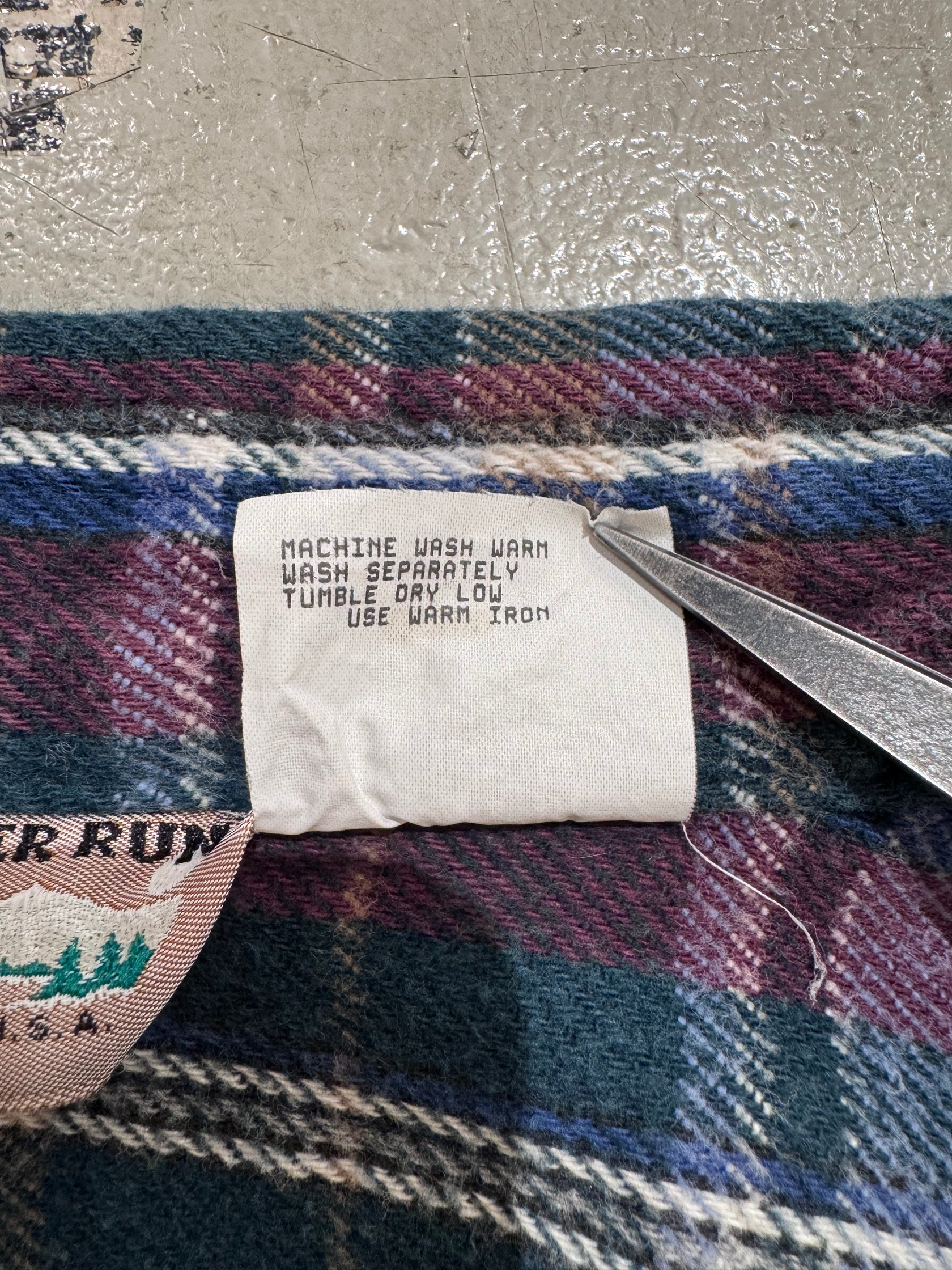 90's 「Winter Run」USA製 ネルシャツ