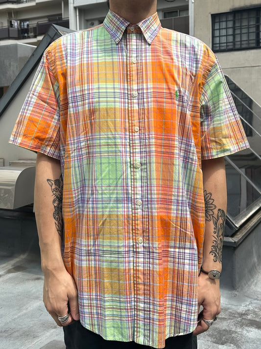 90's RALPH LAUREN「CLASSIC FIT」マドラスチェックシャツ