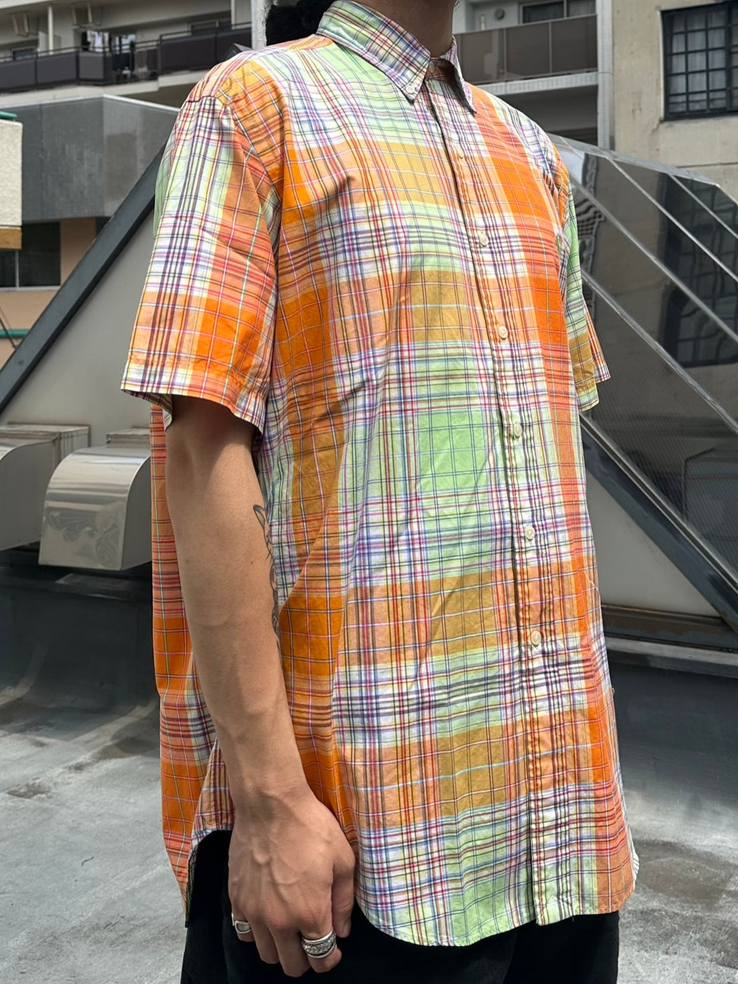 90's RALPH LAUREN「CLASSIC FIT」マドラスチェックシャツ