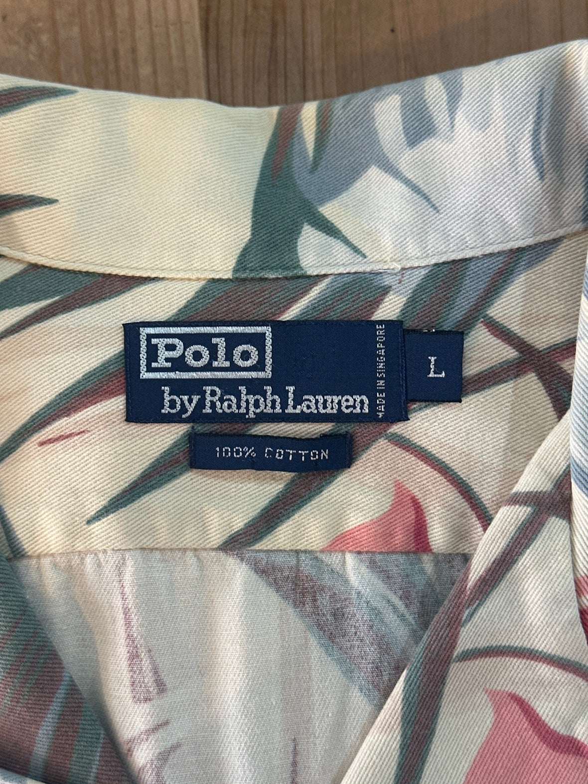 90's RALPH LAUREN「CALDWELL」オープンカラーシャツ