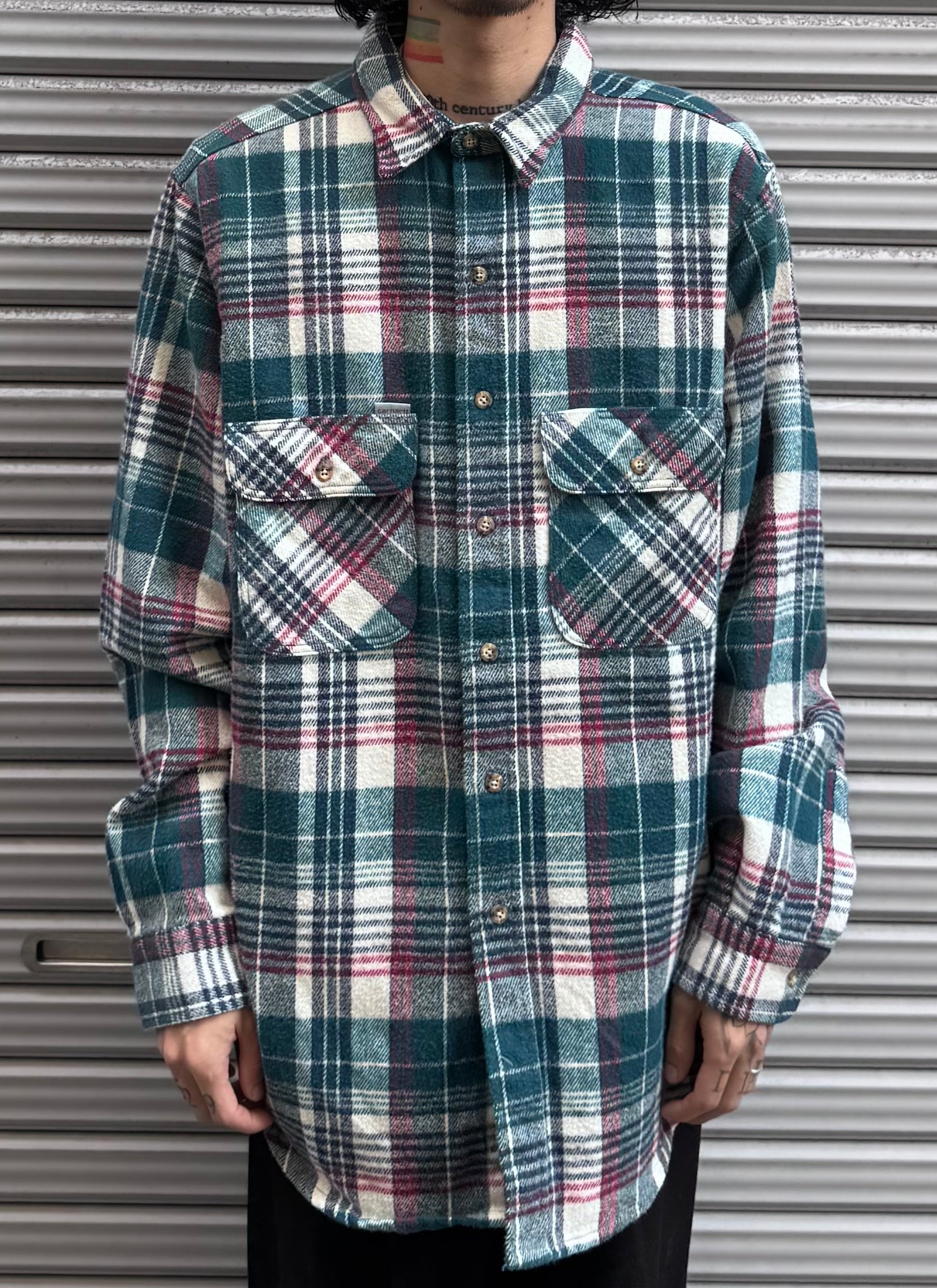 90's「carhartt」ネルシャツ
