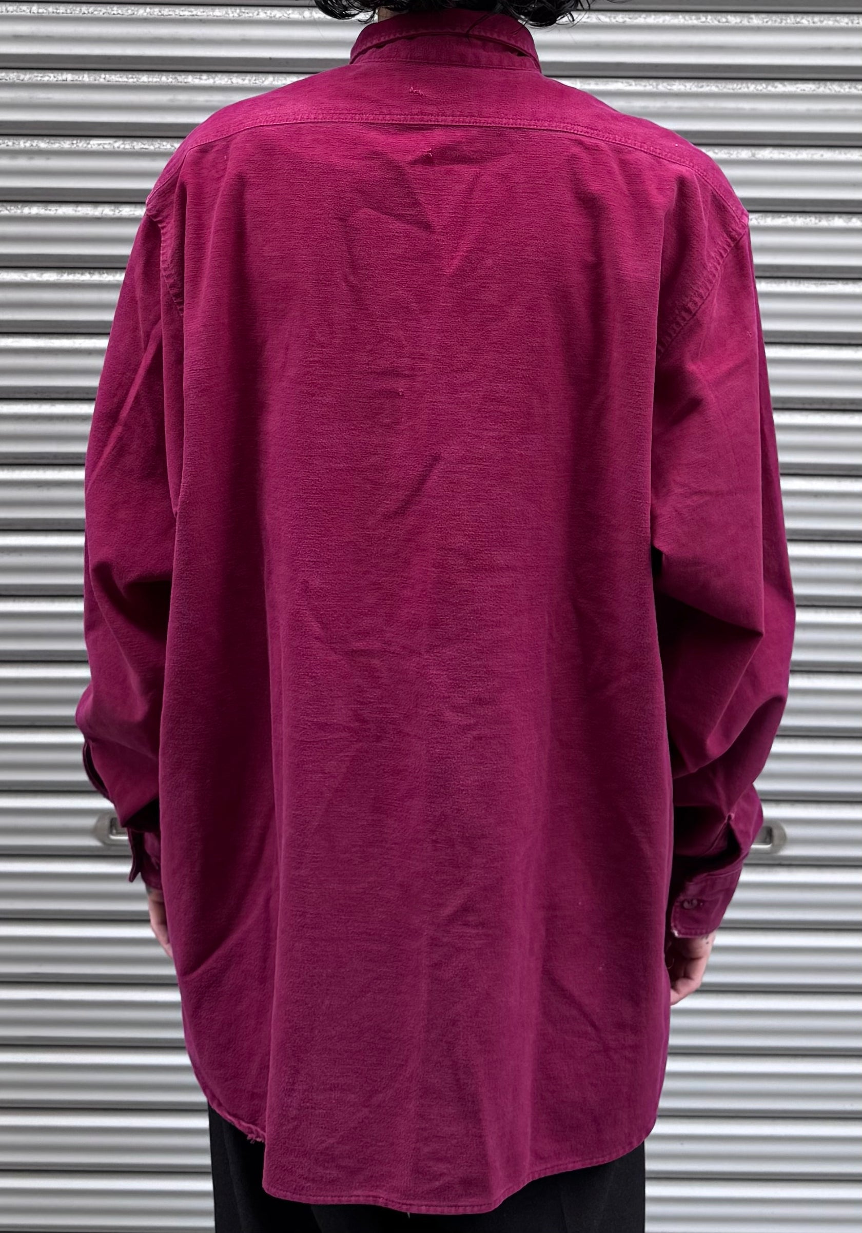 80's 「Eddie Bauer」無地ネルシャツ