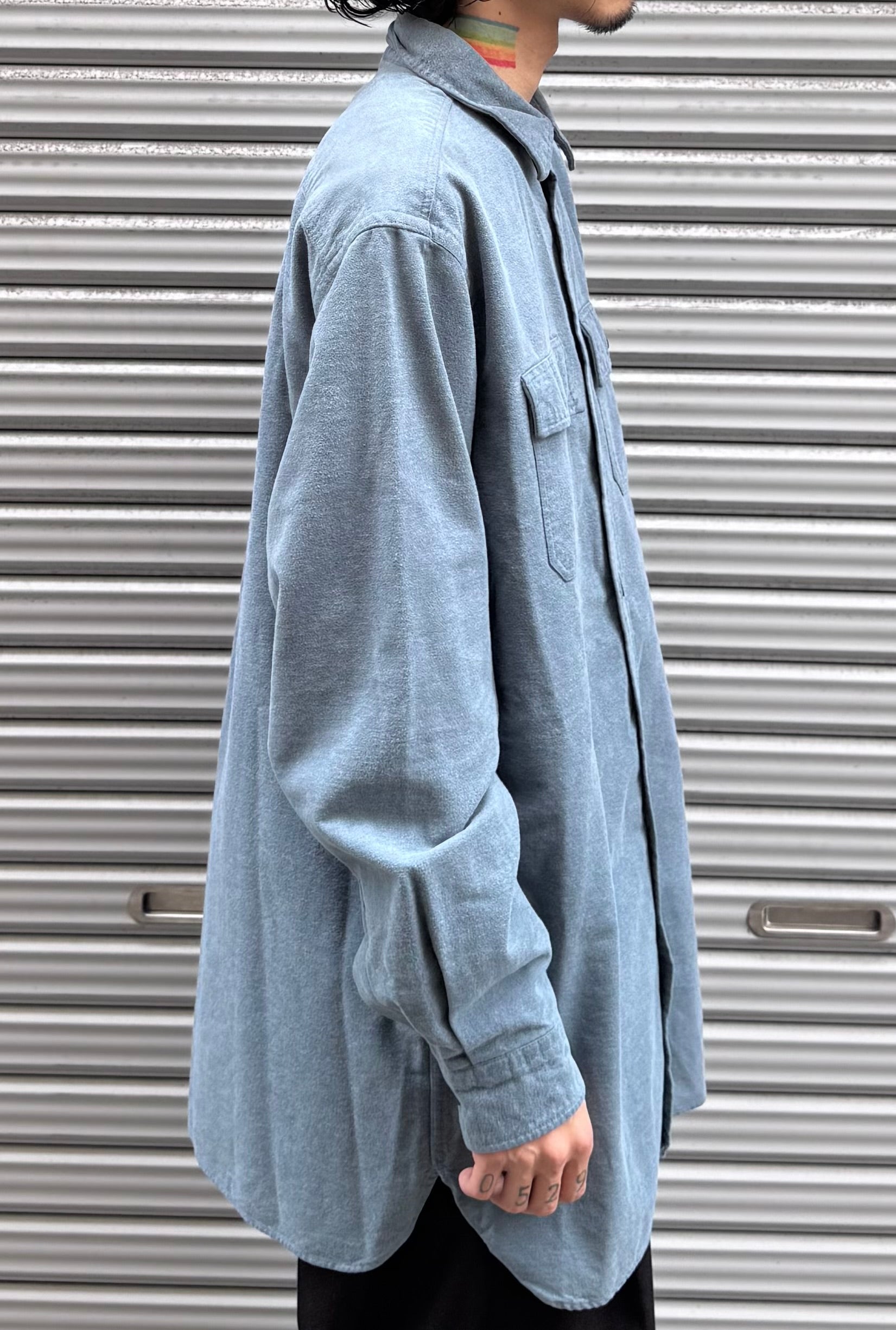 00's「L.L.Bean」無地ネルシャツ