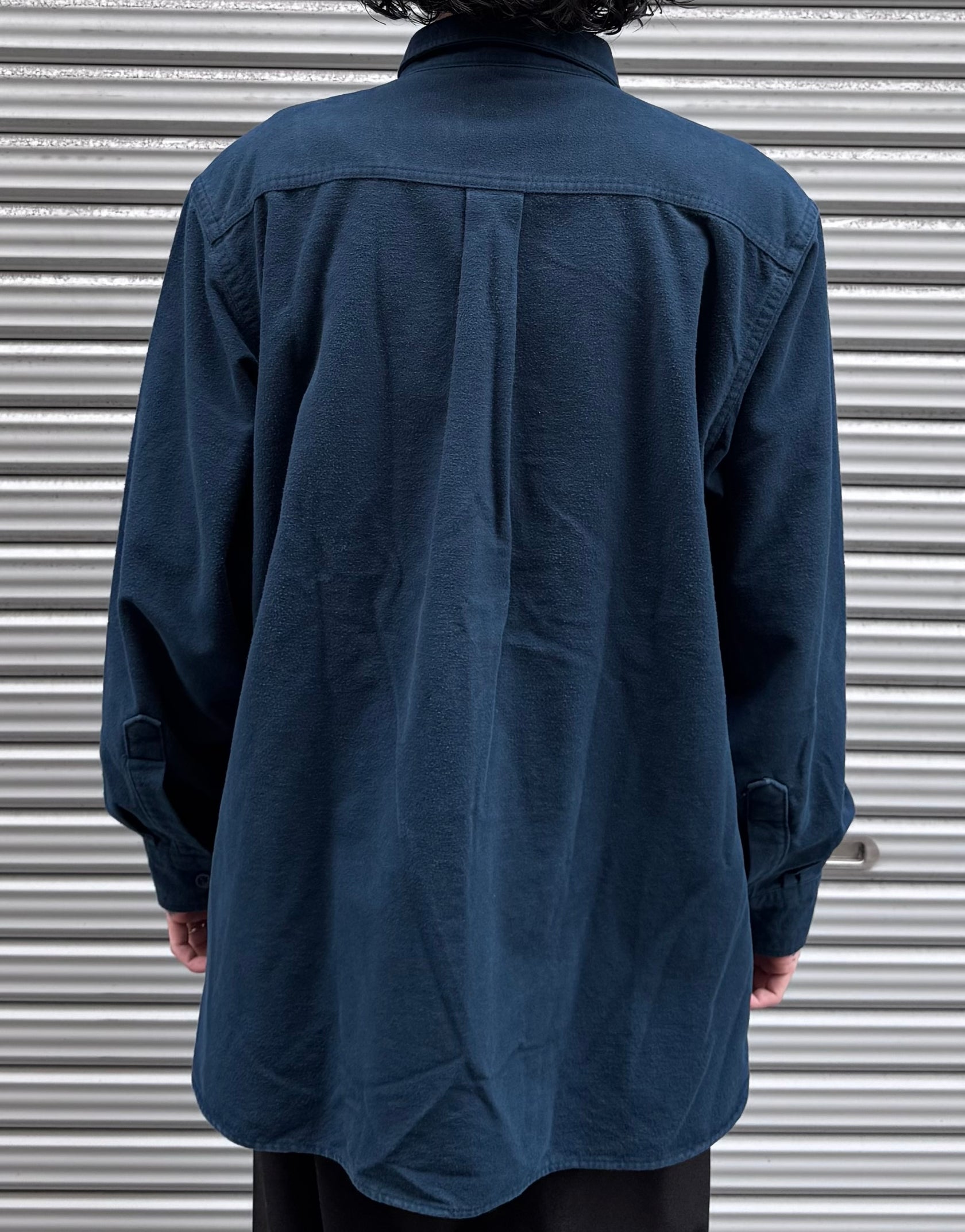 00's「L.L.Bean」無地ネルシャツ