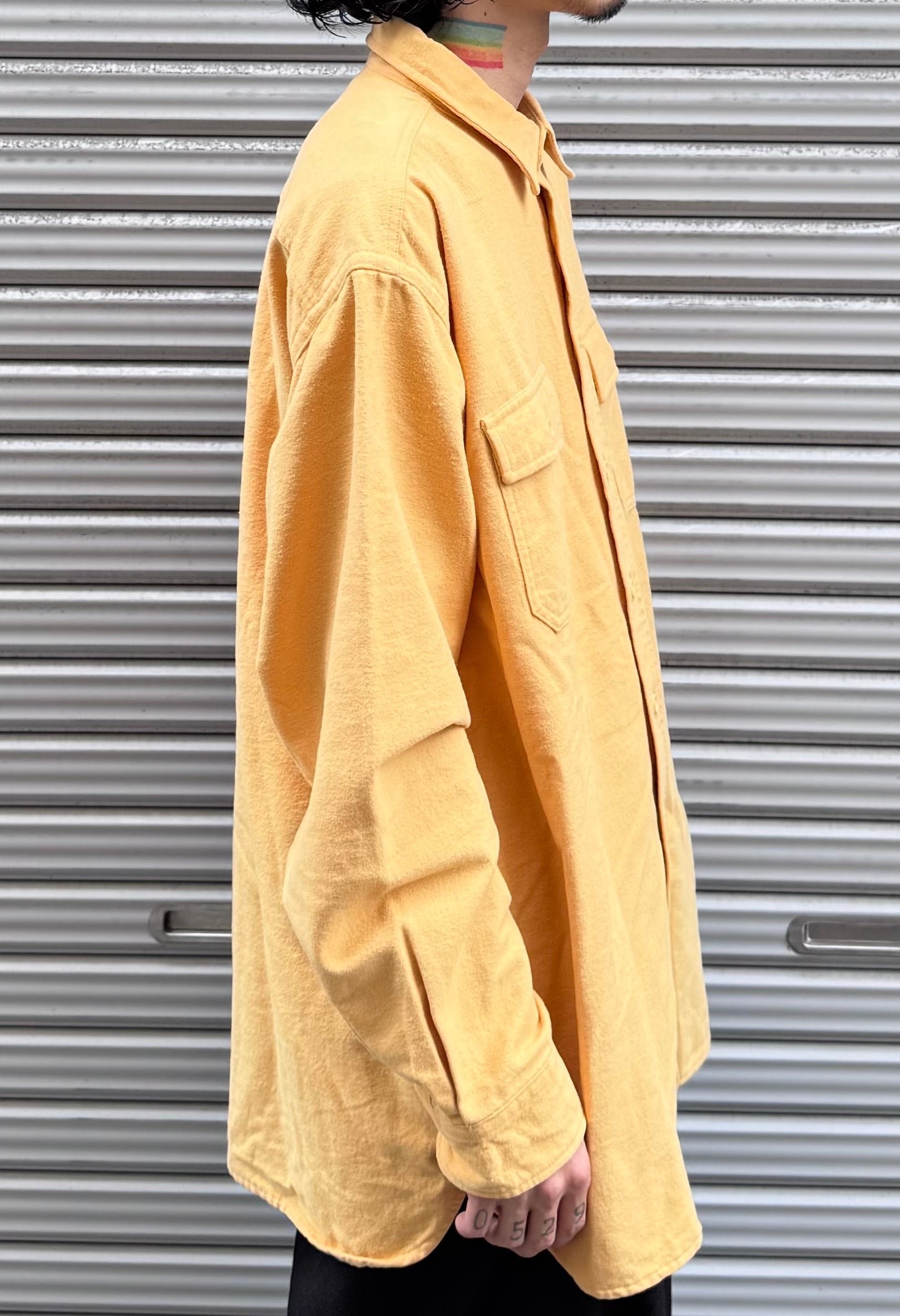 00's「L.L.Bean」無地ネルシャツ