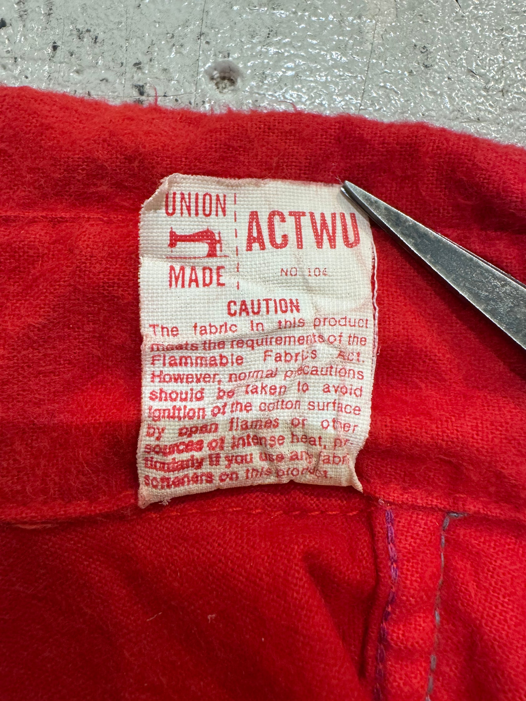 90’s「FIVE BROTHER」USA製 無地ネルシャツ