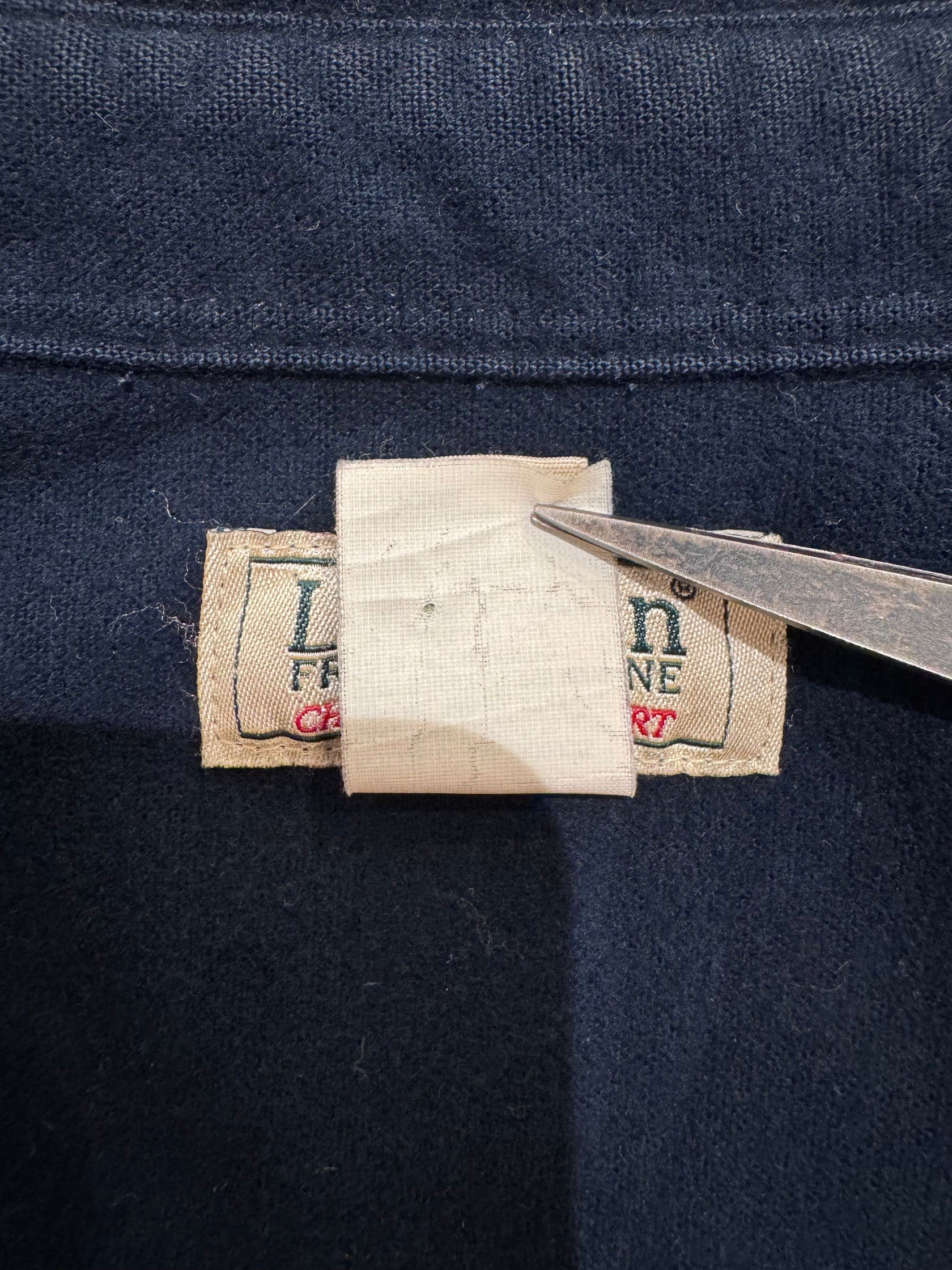 00's「L.L.Bean」無地ネルシャツ