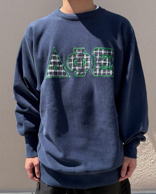 90‘s CHAMPION REVERSE WEAVE「ギリシャ文字 フラタニティ」USA製 スウェット