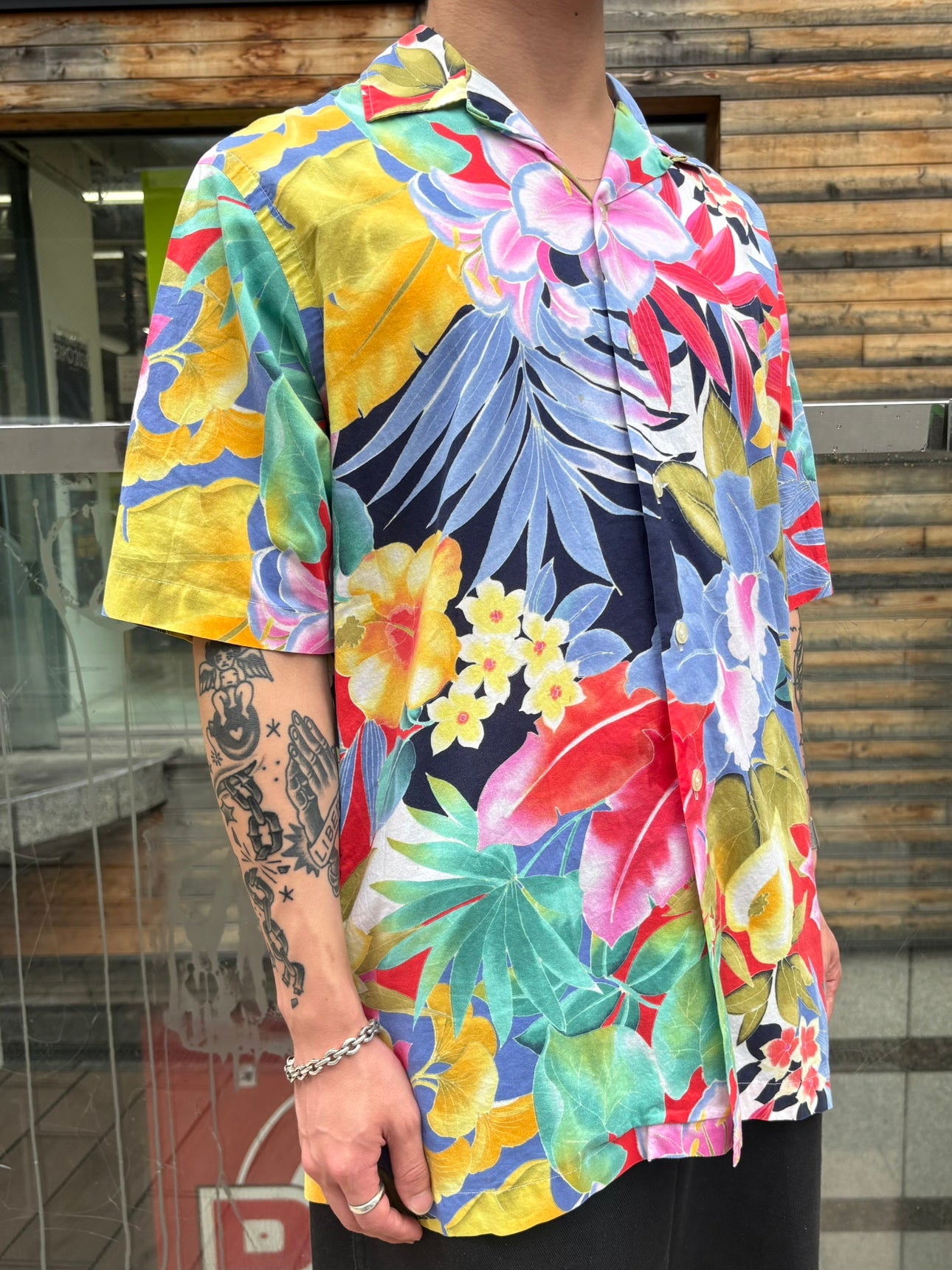 90's RALPH LAUREN「CALDWELL」オープンカラーシャツ