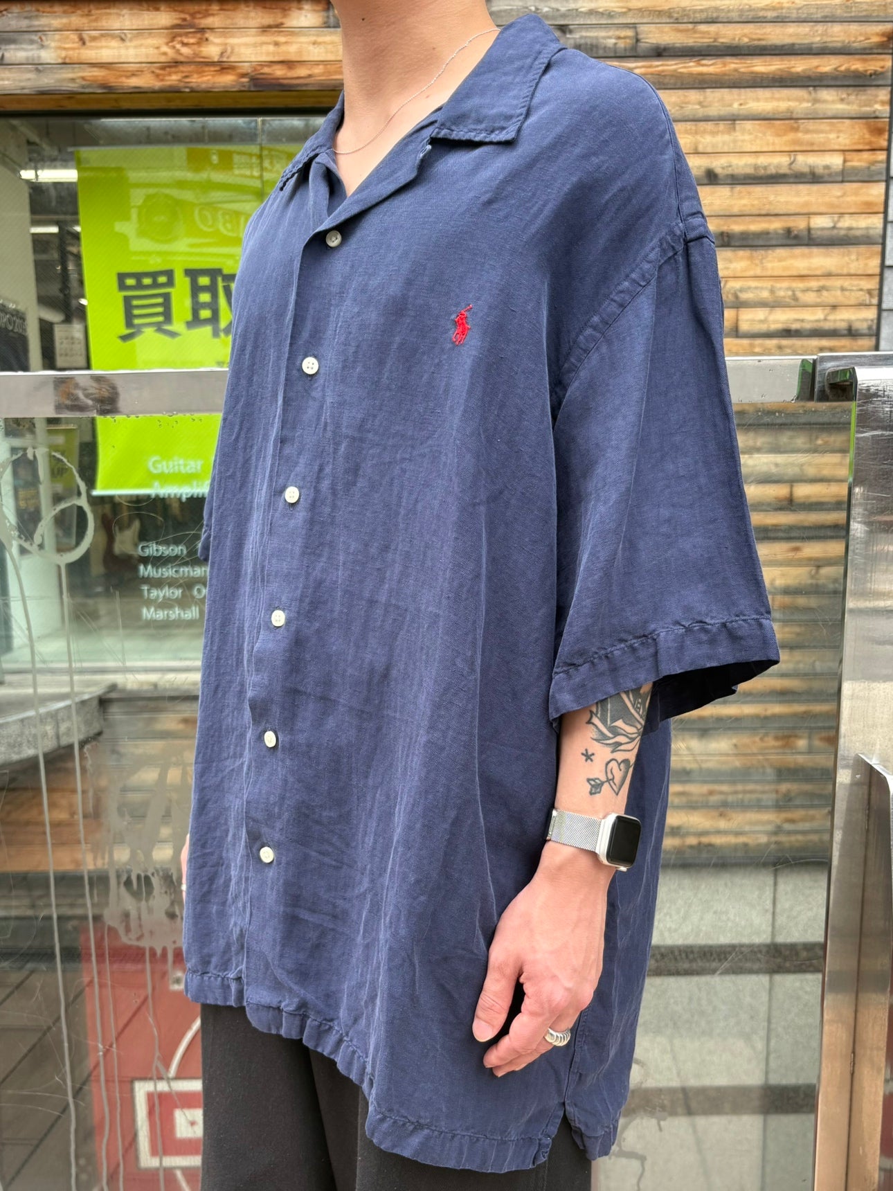 00's RALPH LAUREN オープンカラーシャツ