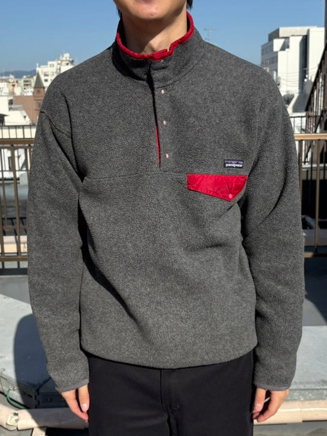 【雪なしタグ】　90's patagonia USA製/synchilla 90's PATAGONIA 雪なし「Synchilla Snap-T」フリースプルオーバー