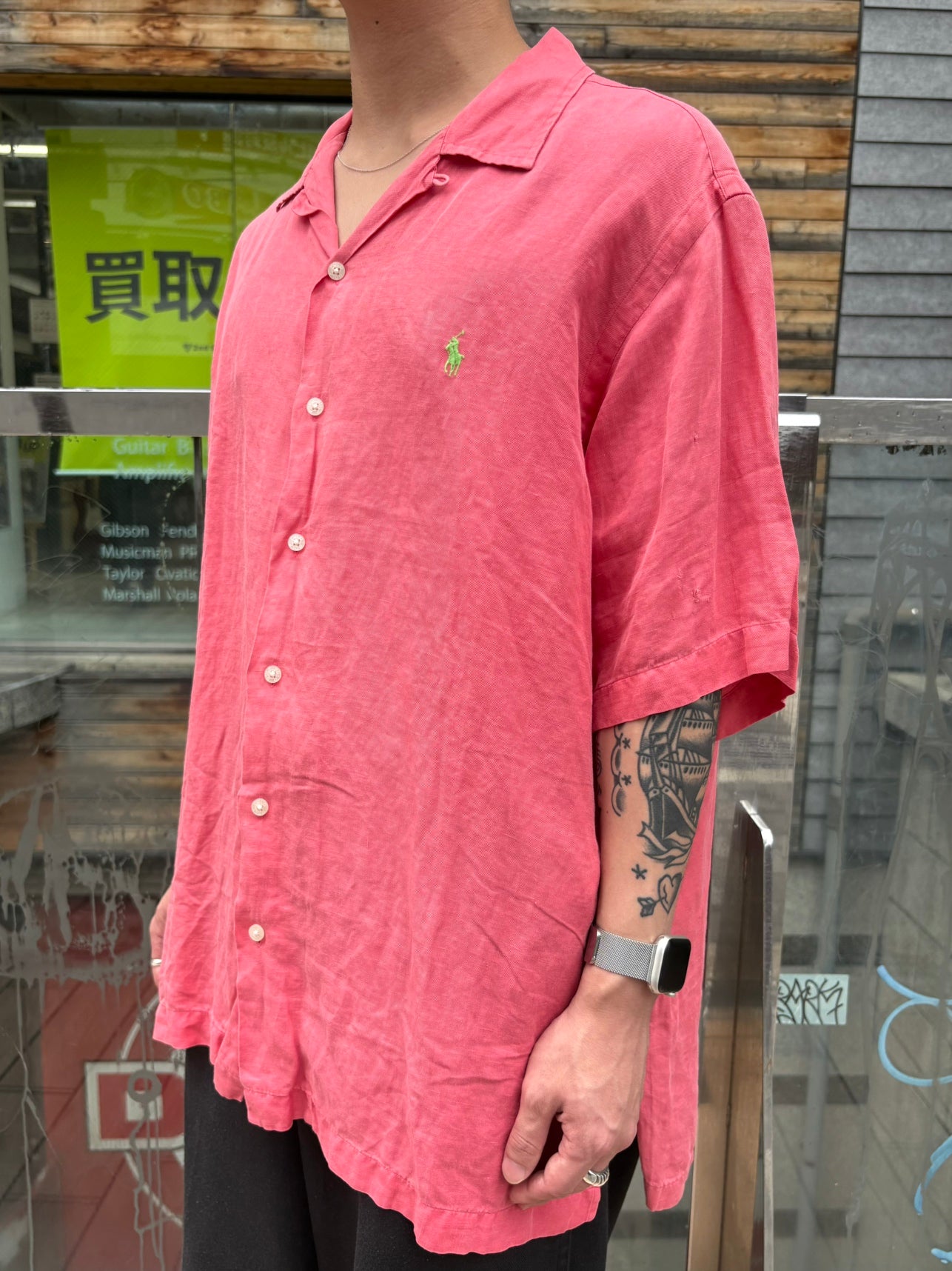 00's POLO GOLF RALPH LAUREN「CALDWELL」オープンカラーシャツ