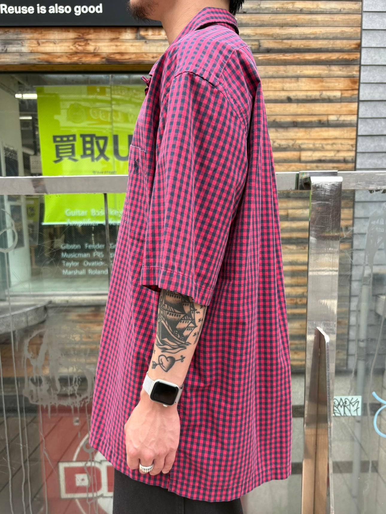 90's RALPH LAUREN「CALDWELL」オープンカラーシャツ