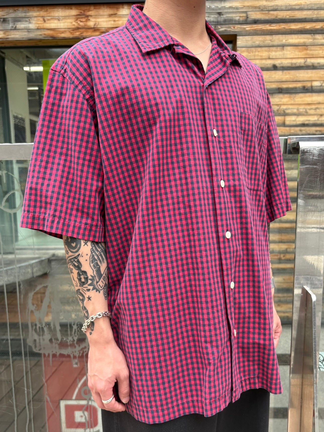 90's RALPH LAUREN「CALDWELL」オープンカラーシャツ