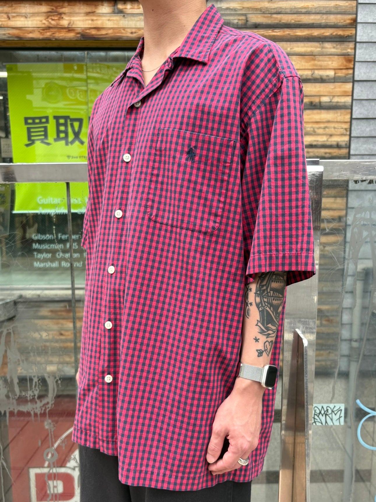 90's RALPH LAUREN「CALDWELL」オープンカラーシャツ