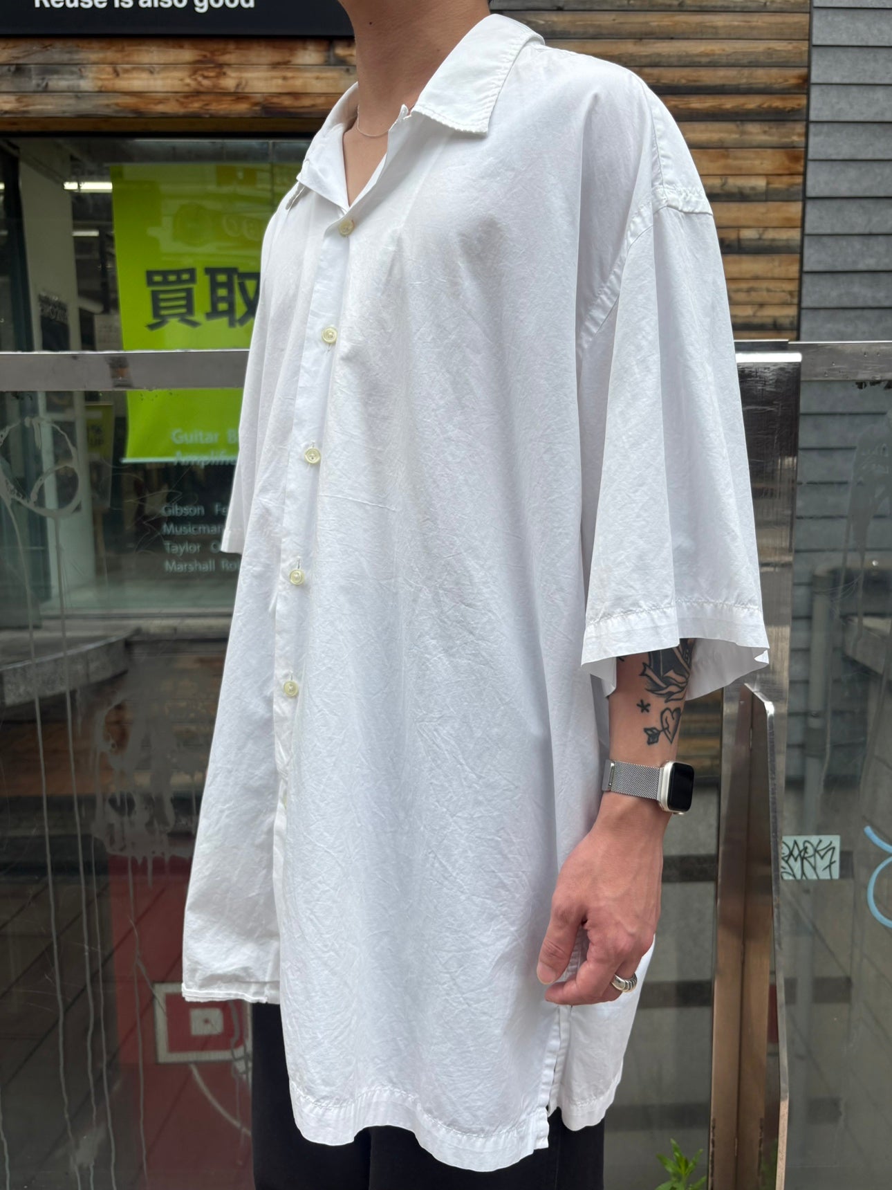 00's RALPH LAUREN「CLAYTON」オープンカラーシャツ